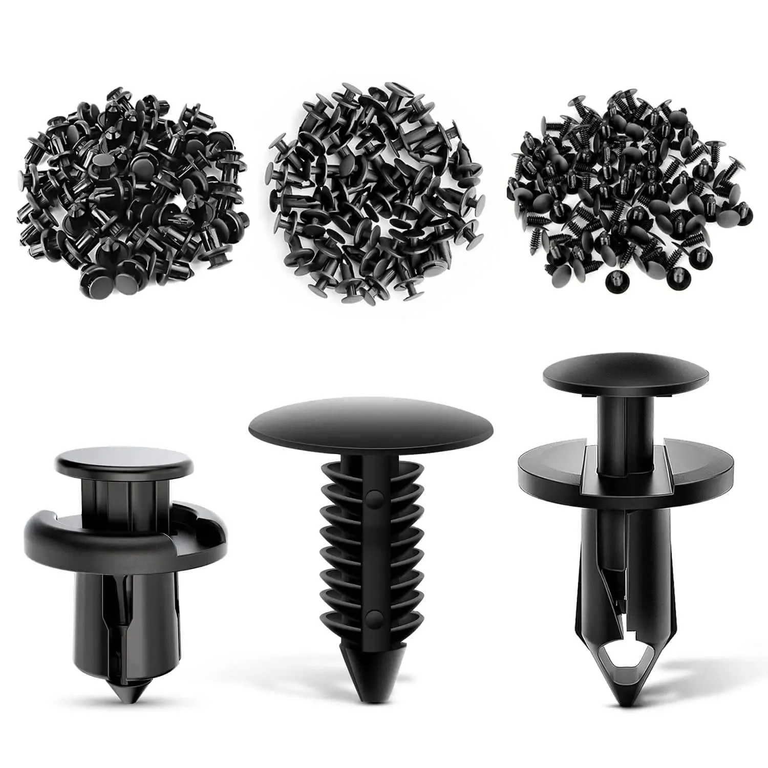 100 Pcs Hole 7mm 8mm 10mm Car Retainer Clips Nylon Push Expansion Screws Replacement Kit, Bumper Fastener Rivet Clips for Honda, Acura, GM, Ford, Chrysler