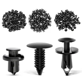 100 Pcs Hole 7mm 8mm 10mm Car Retainer Clips Nylon Push Expansion Screws Replacement Kit, Bumper Fastener Rivet Clips for Honda, Acura, GM, Ford, Chrysler