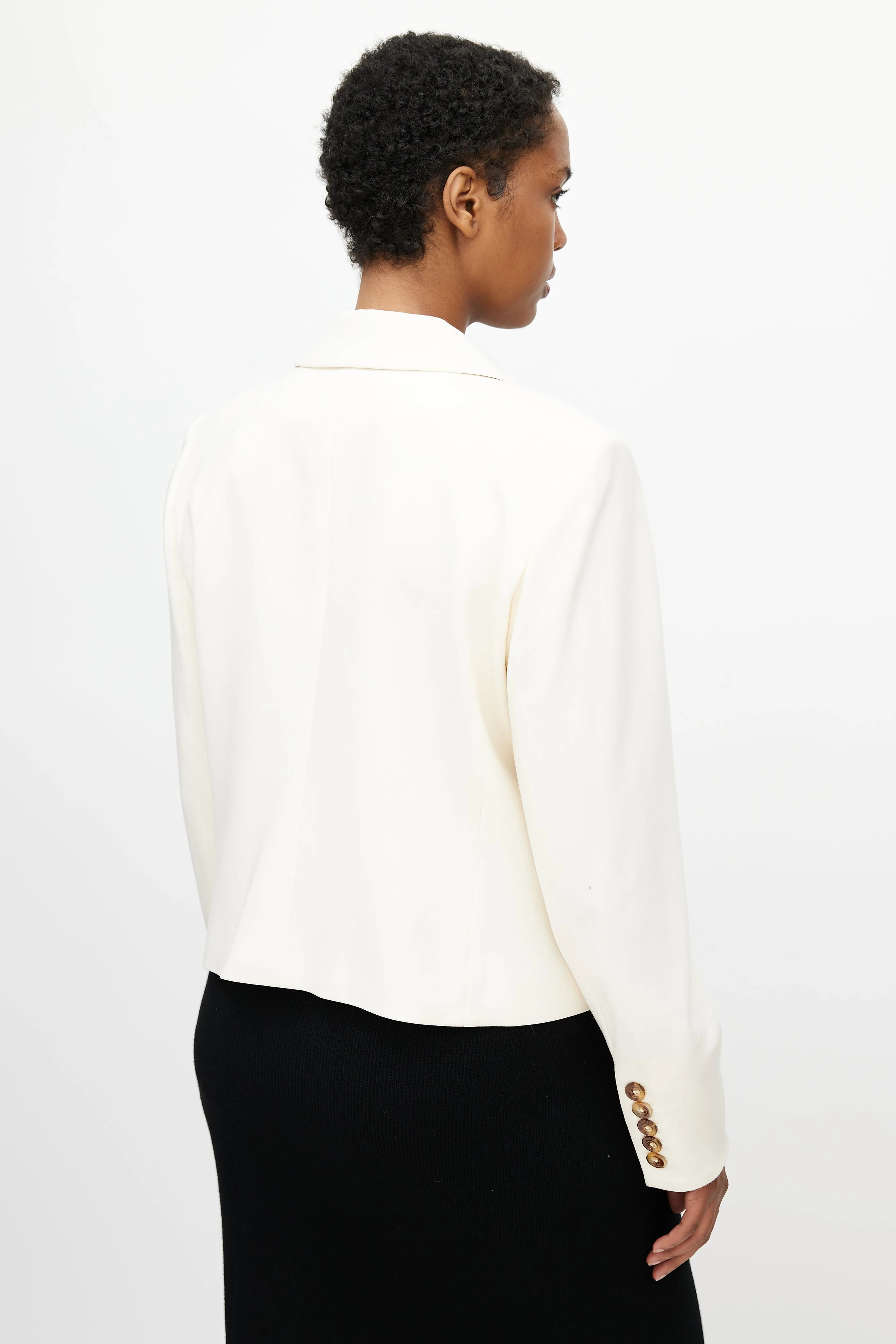 Beige Cropped Boon Blazer