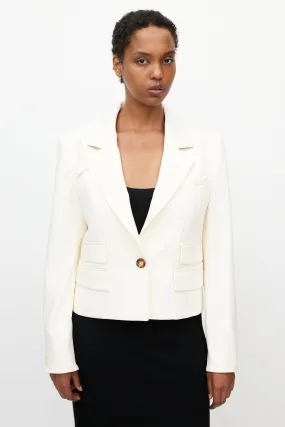 Beige Cropped Boon Blazer