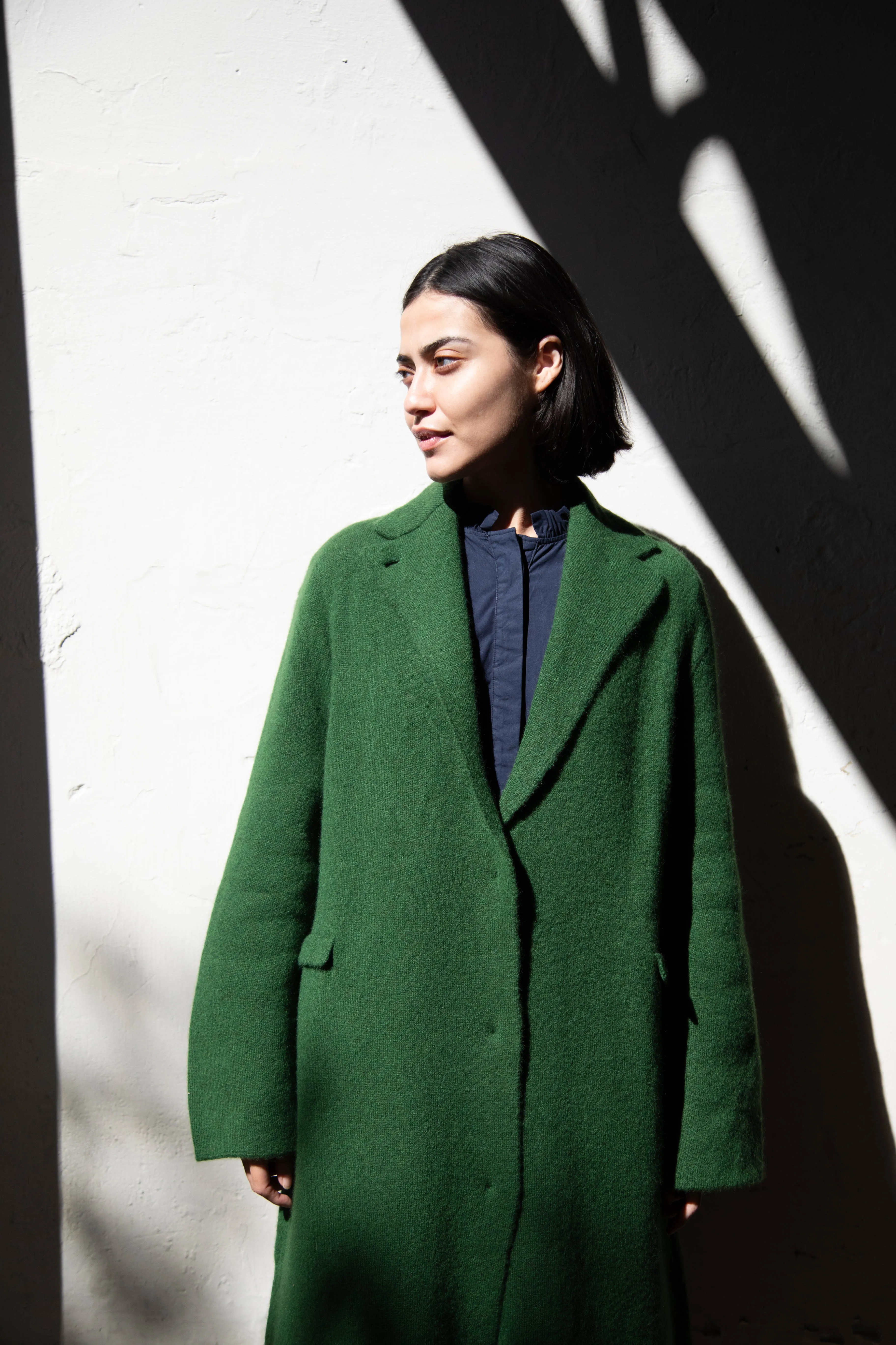 Boboutic | Double Passion Long Coat in Green