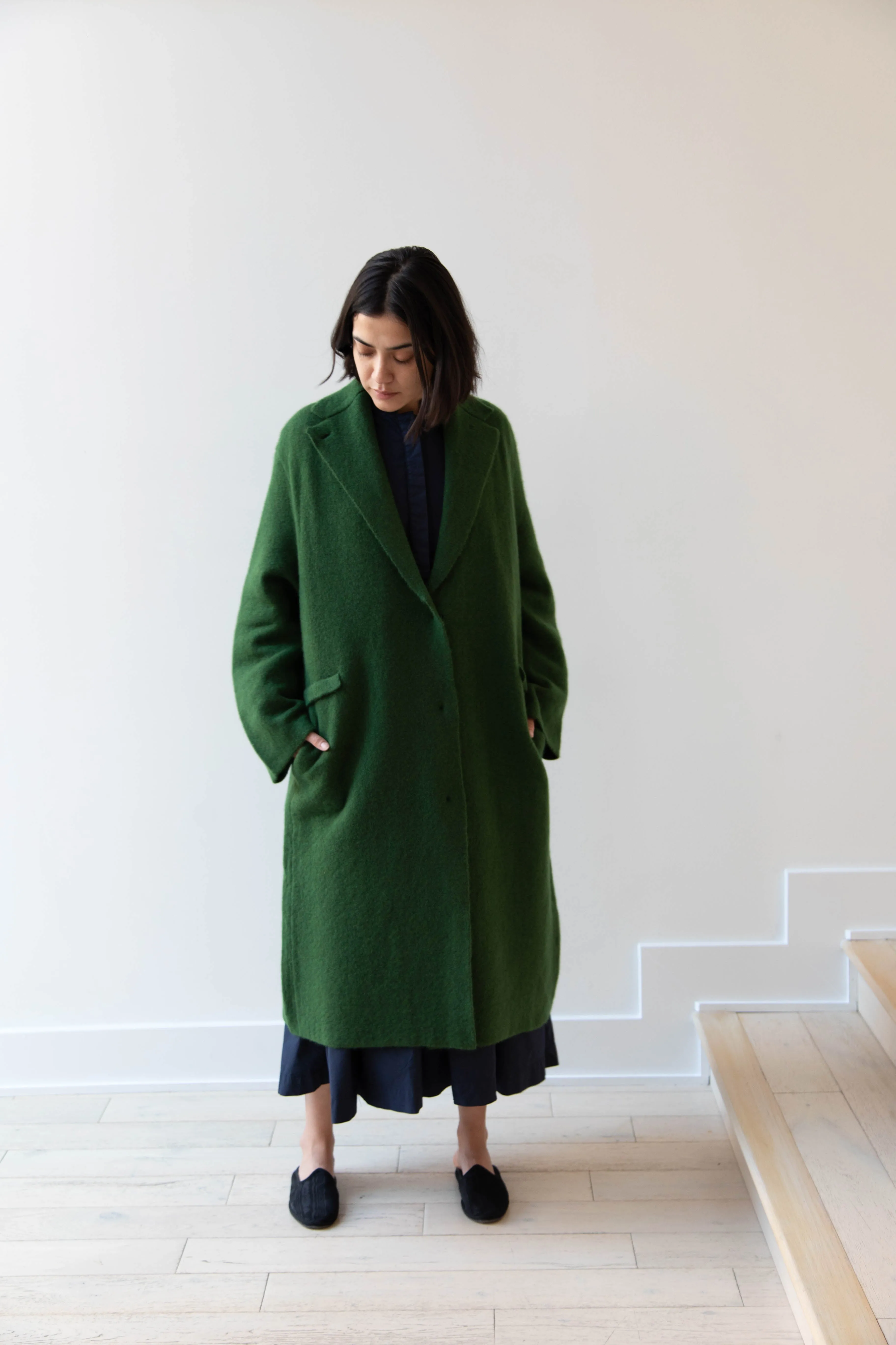 Boboutic | Double Passion Long Coat in Green