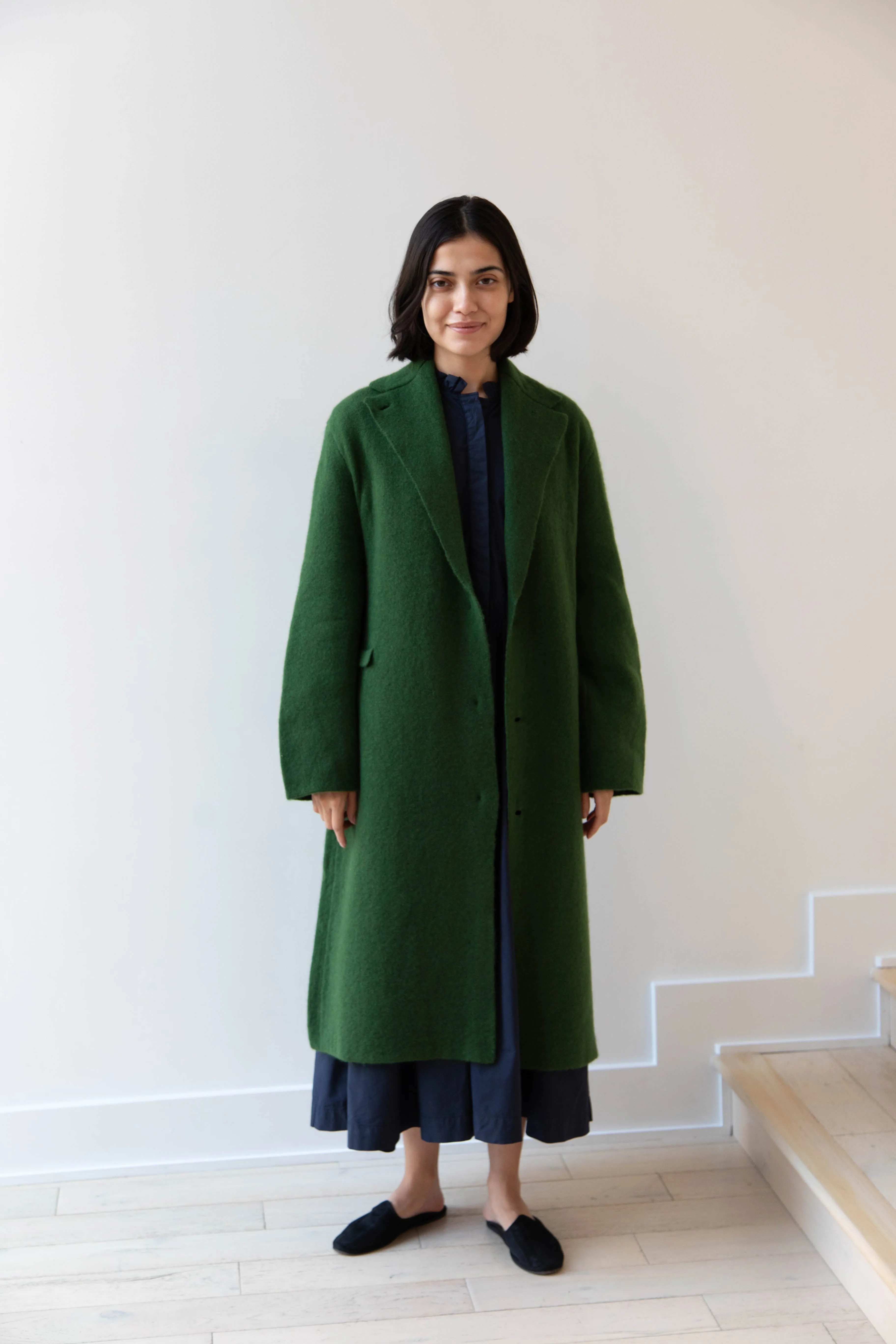 Boboutic | Double Passion Long Coat in Green