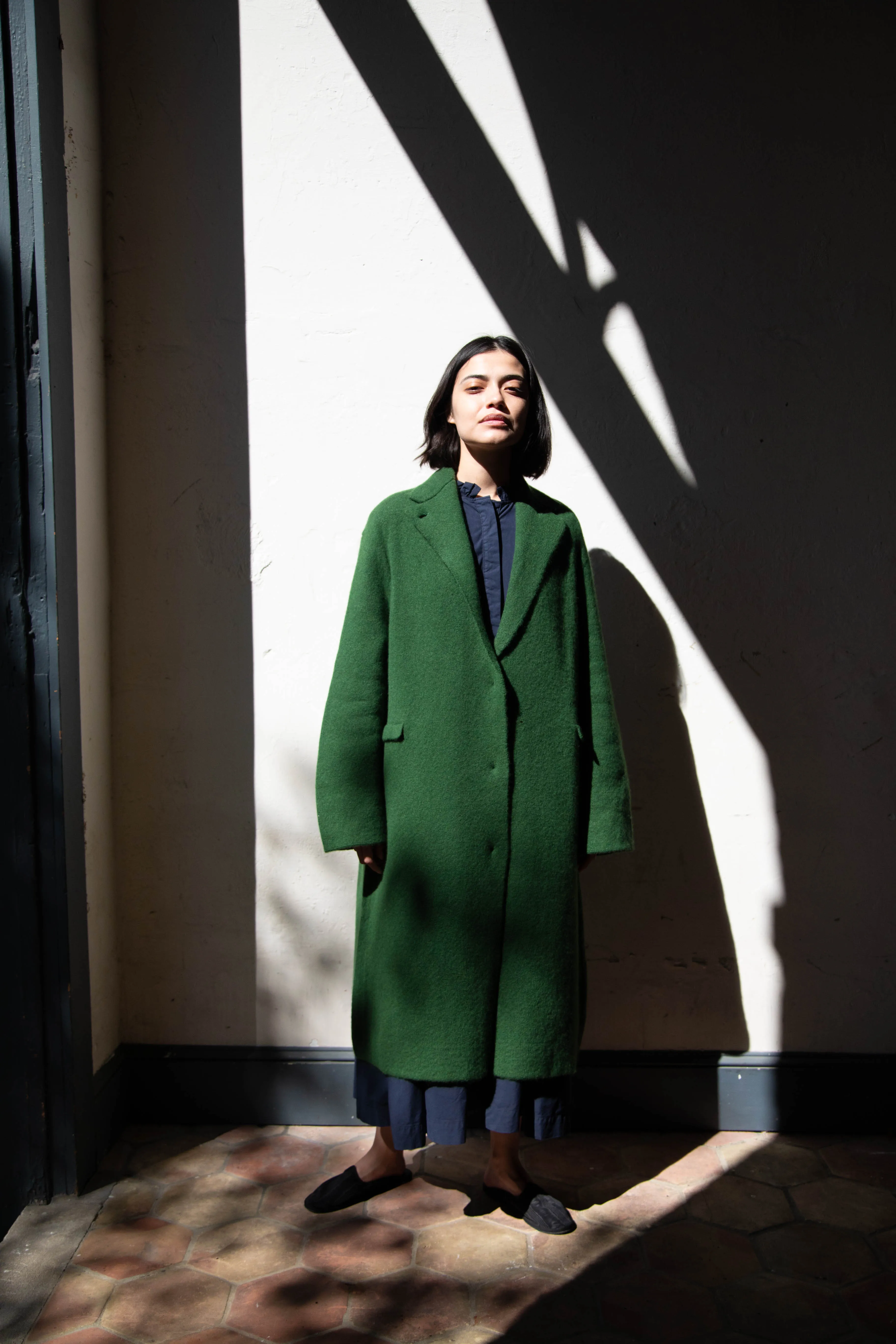 Boboutic | Double Passion Long Coat in Green