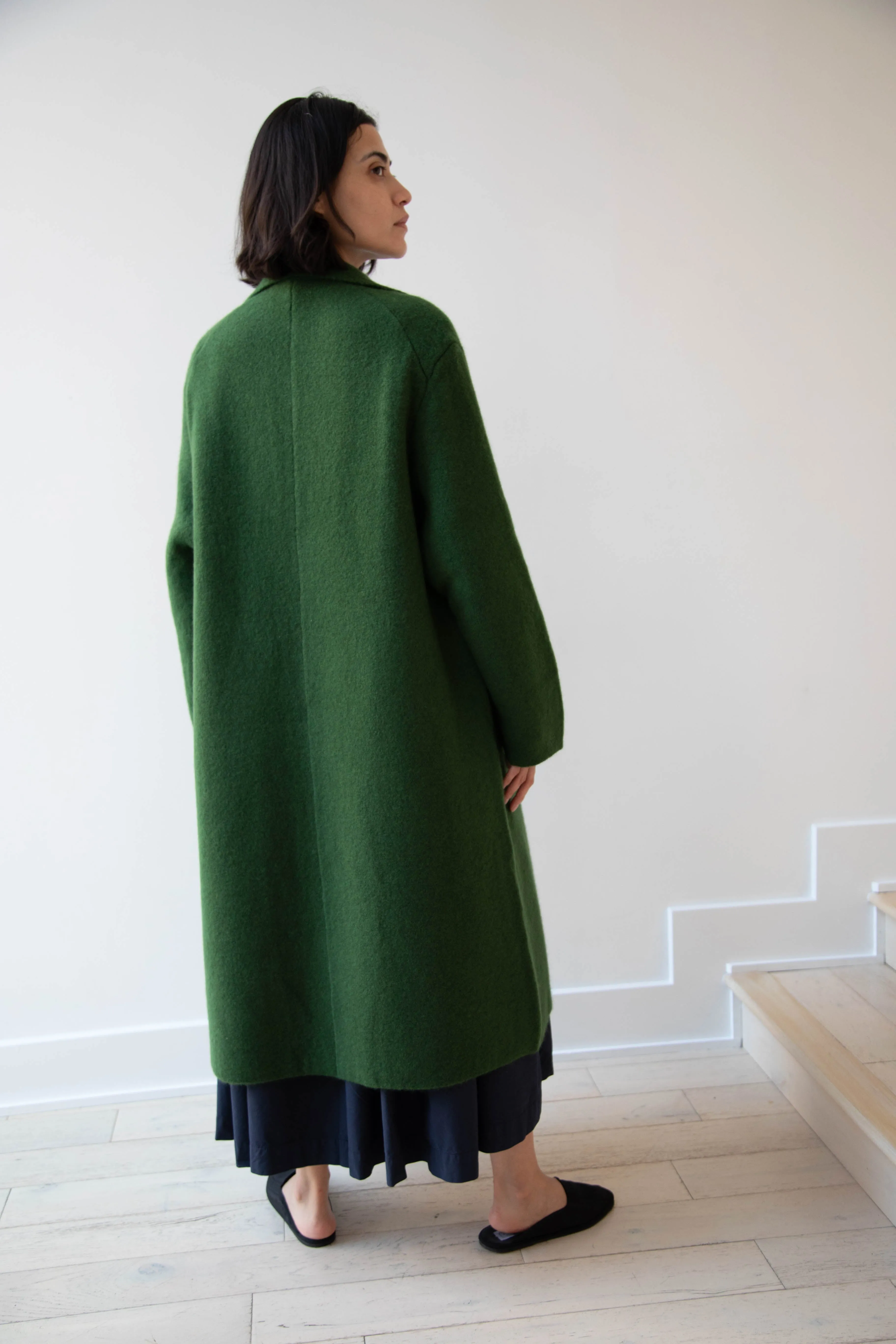 Boboutic | Double Passion Long Coat in Green
