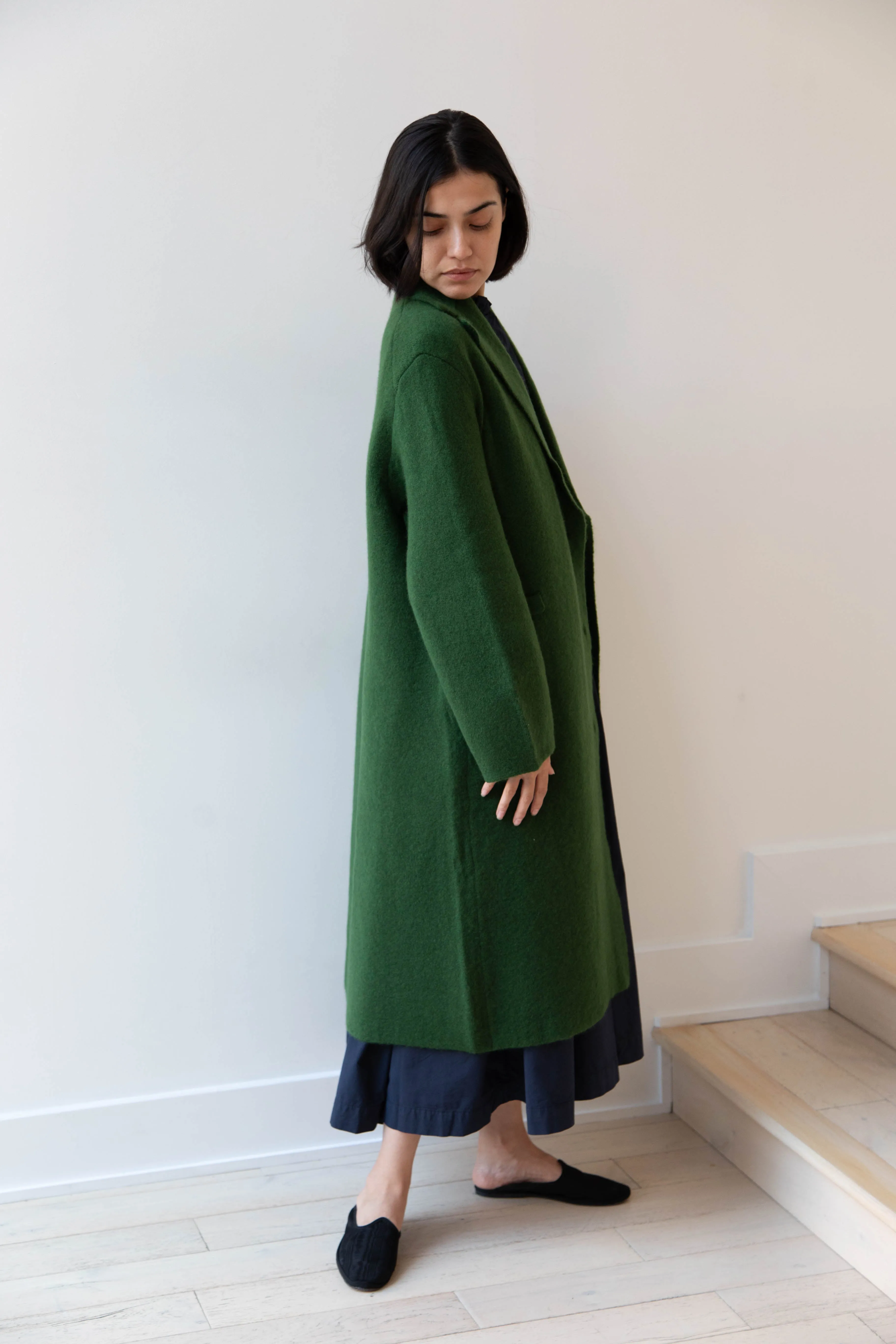 Boboutic | Double Passion Long Coat in Green