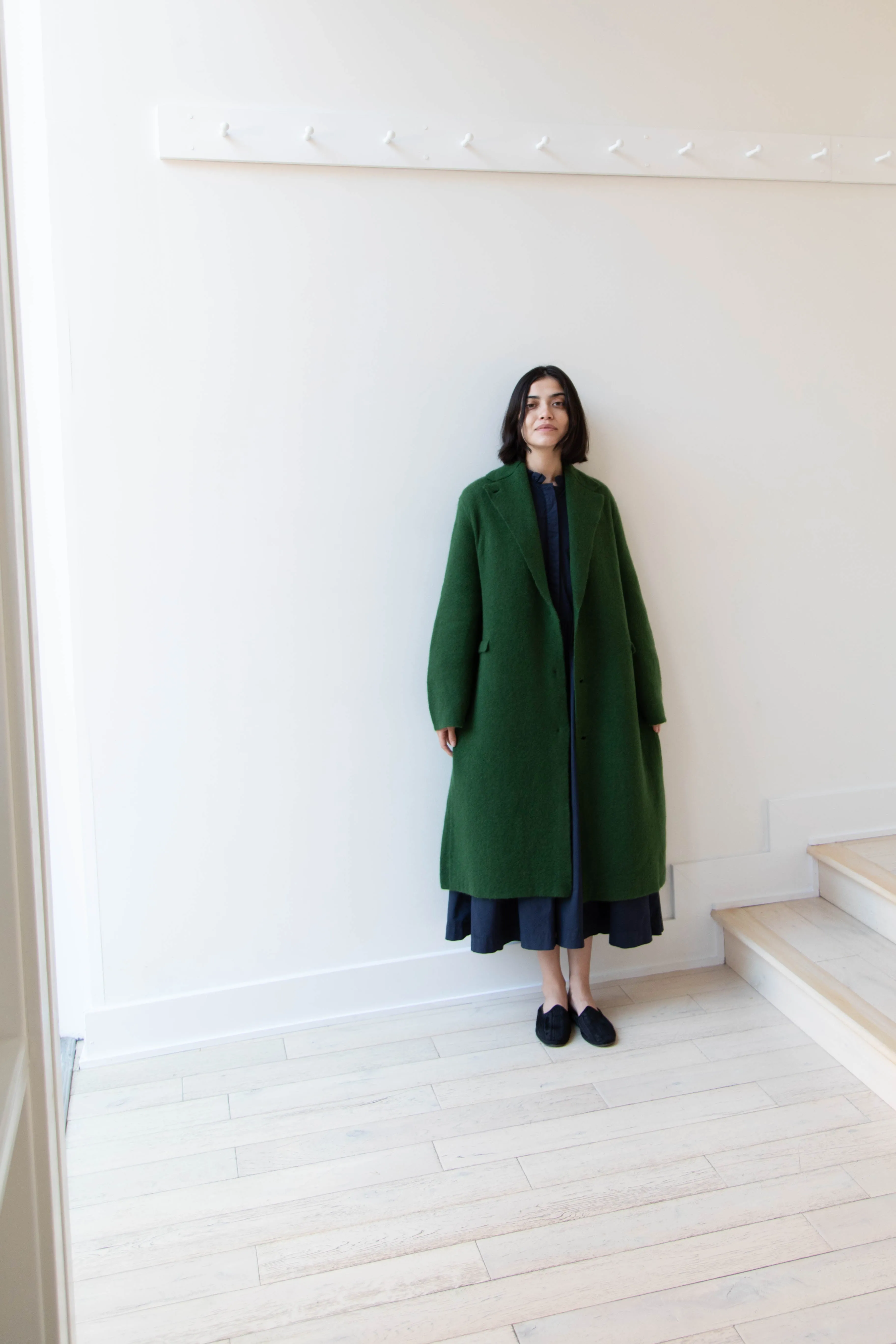 Boboutic | Double Passion Long Coat in Green