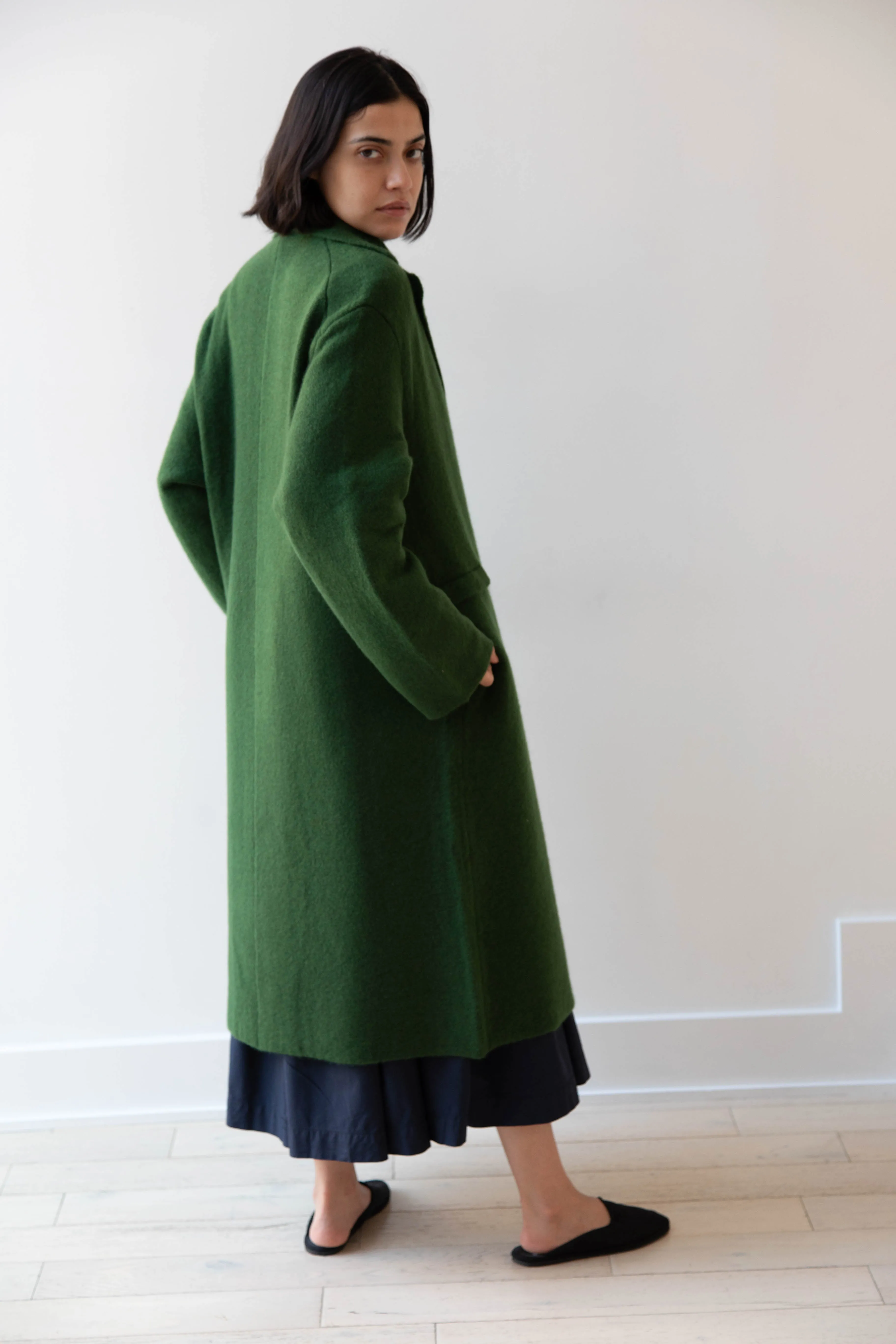 Boboutic | Double Passion Long Coat in Green