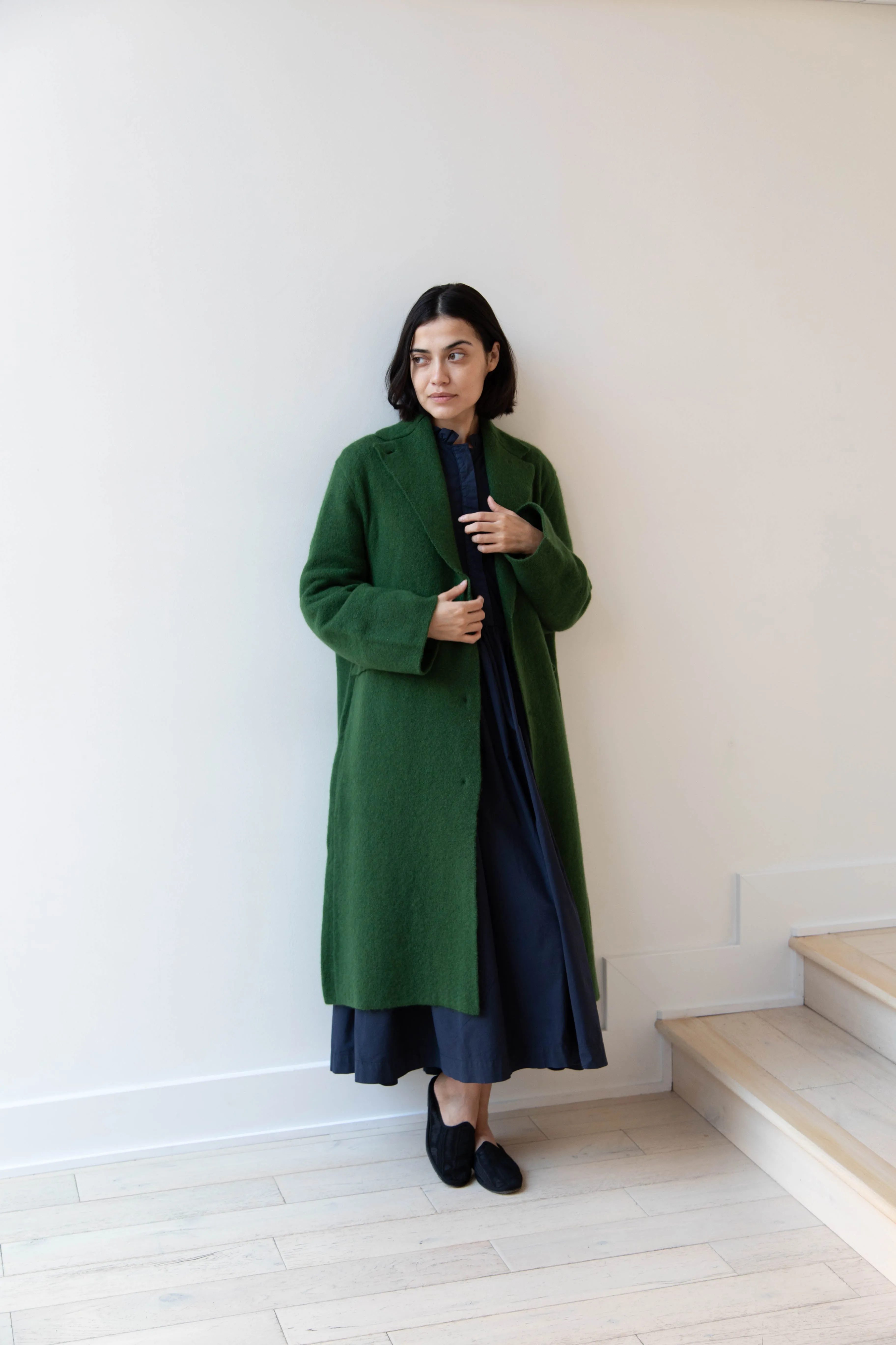 Boboutic | Double Passion Long Coat in Green