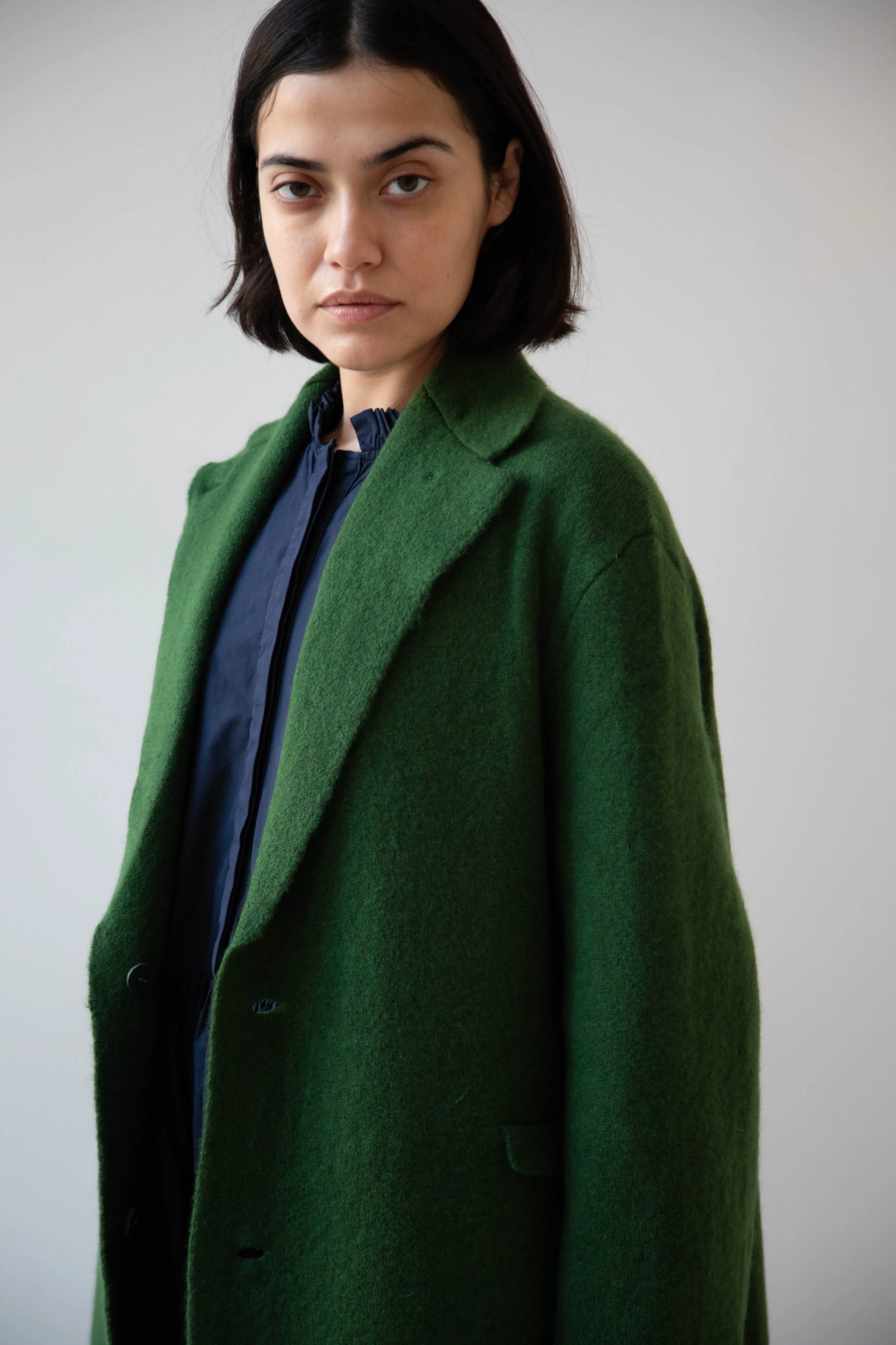 Boboutic | Double Passion Long Coat in Green