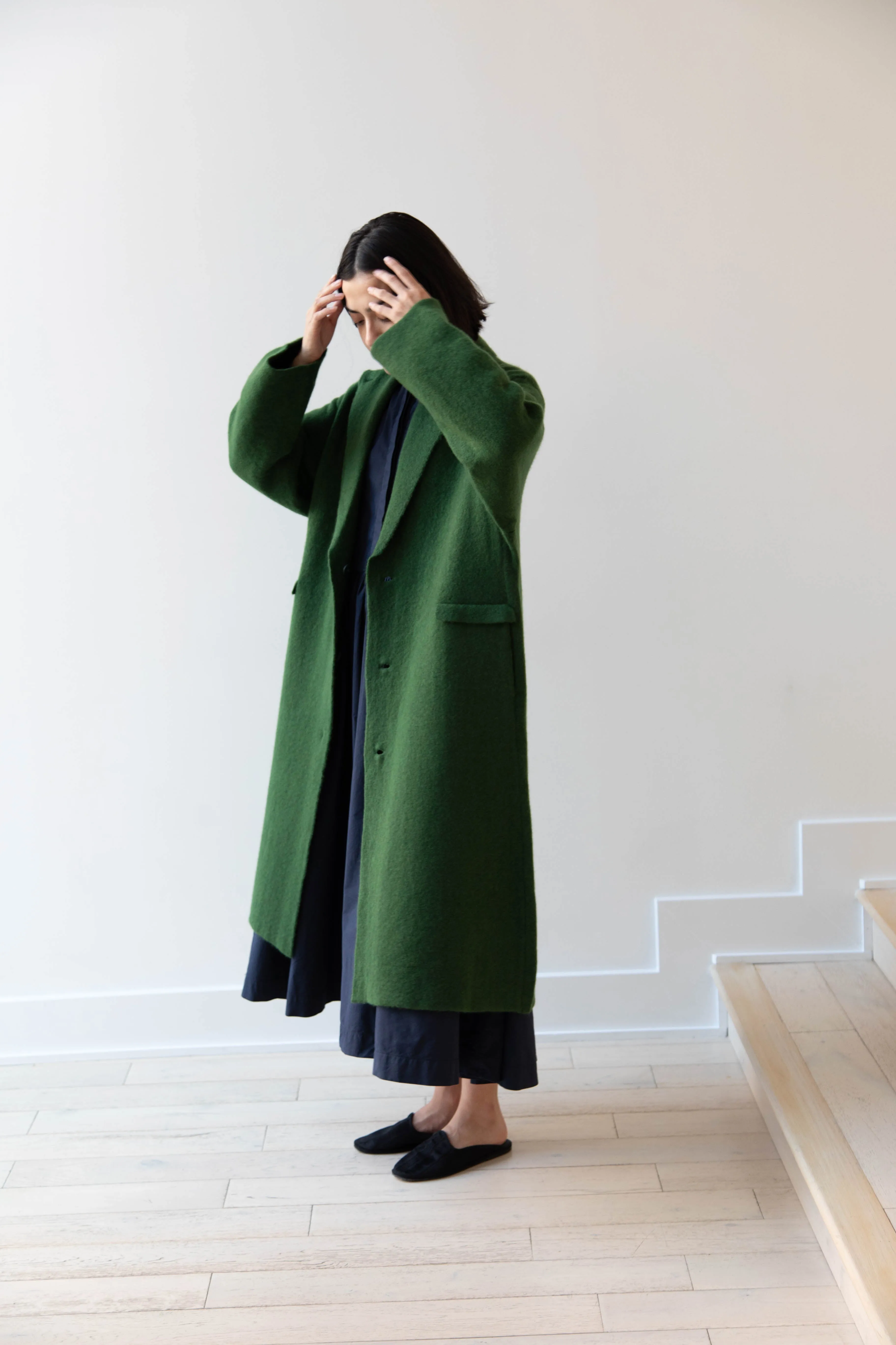 Boboutic | Double Passion Long Coat in Green