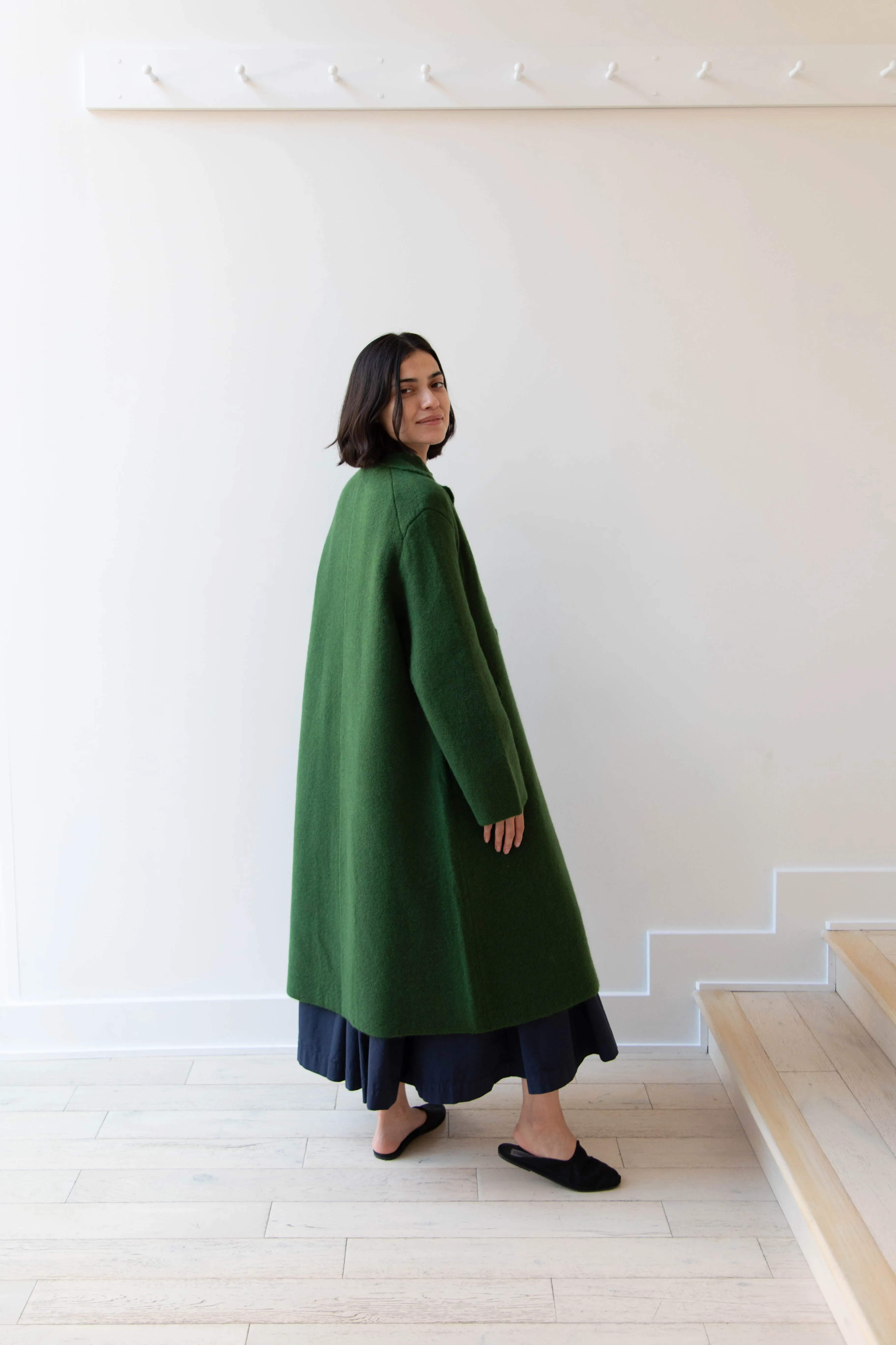 Boboutic | Double Passion Long Coat in Green
