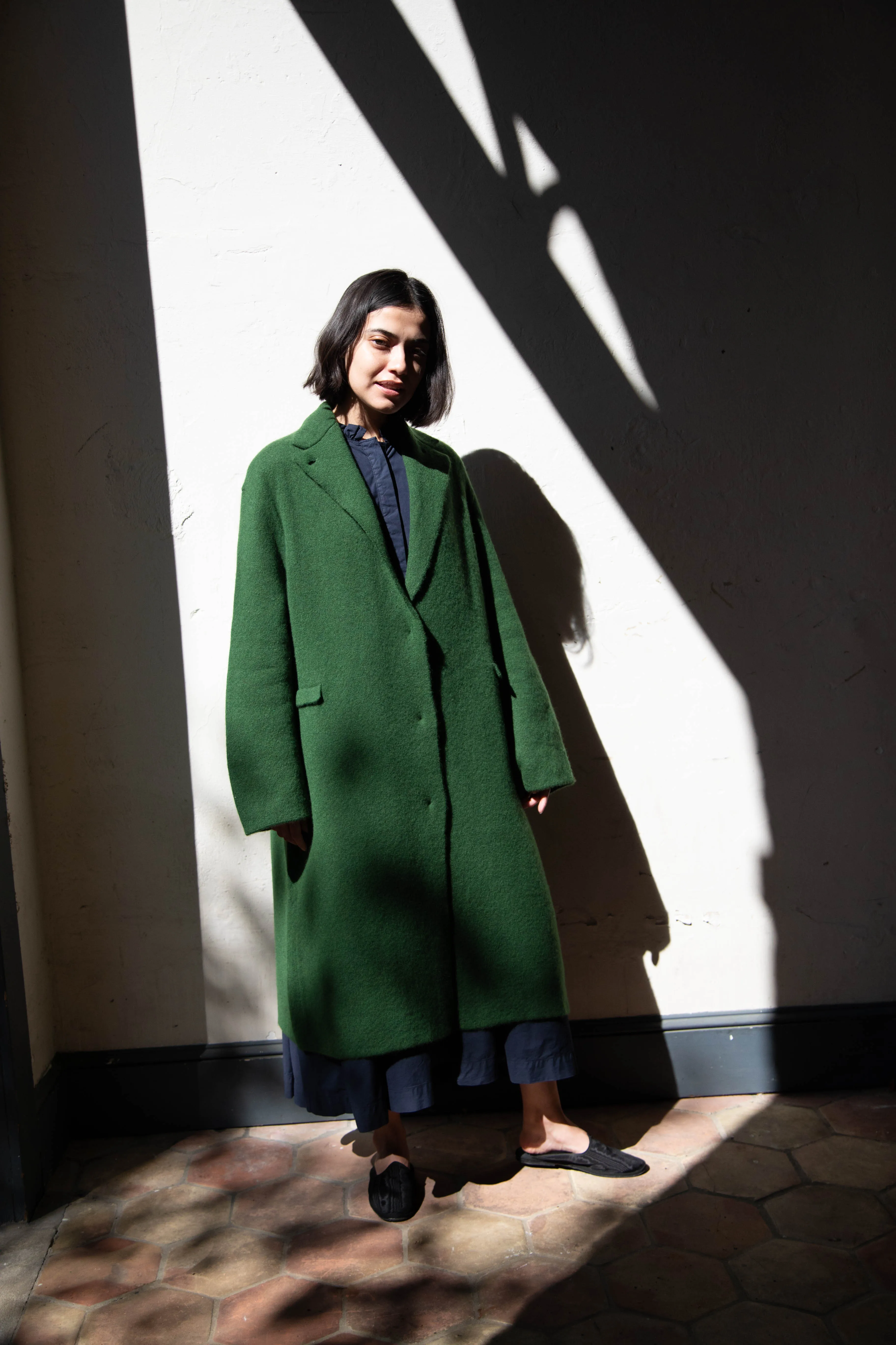 Boboutic | Double Passion Long Coat in Green