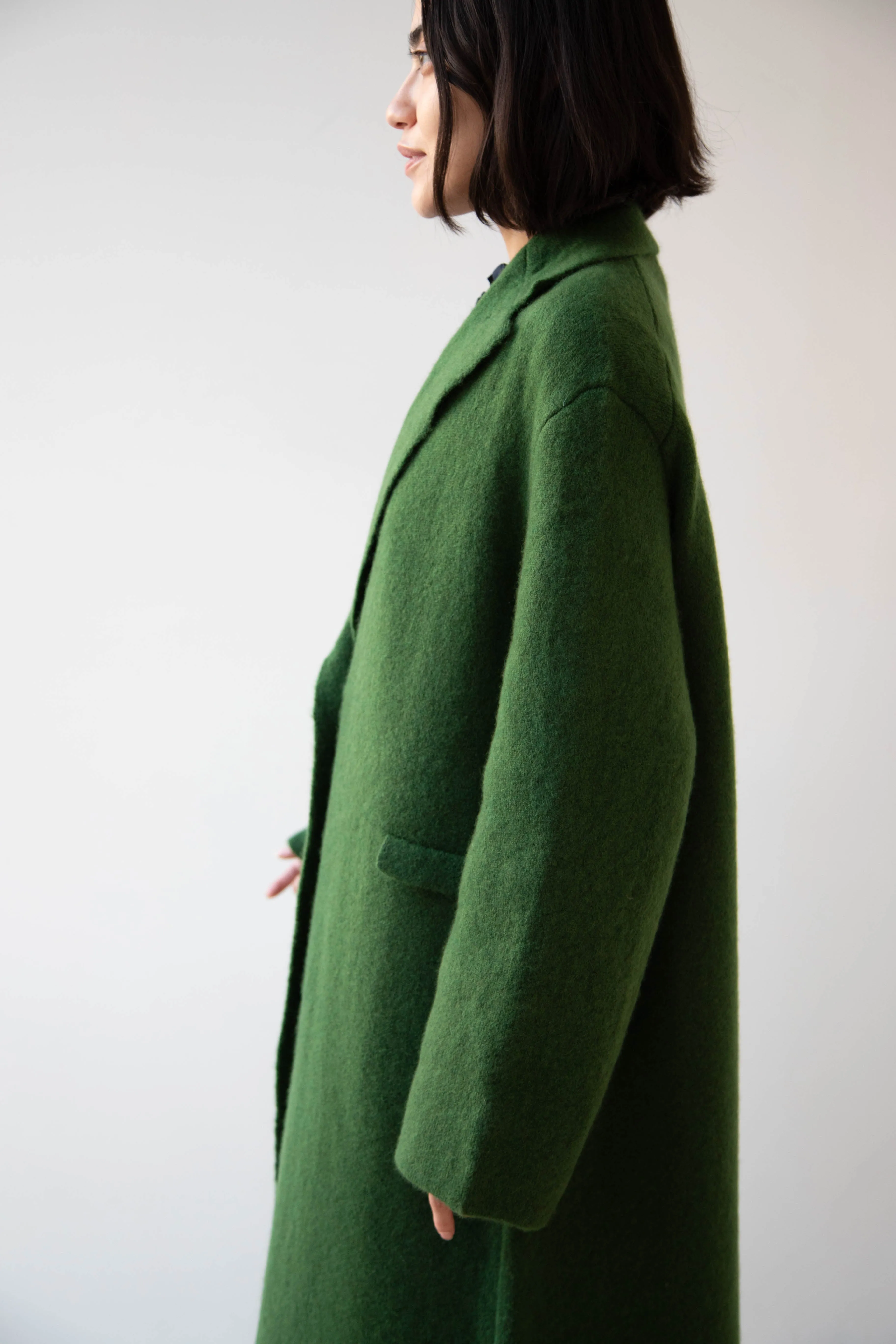 Boboutic | Double Passion Long Coat in Green