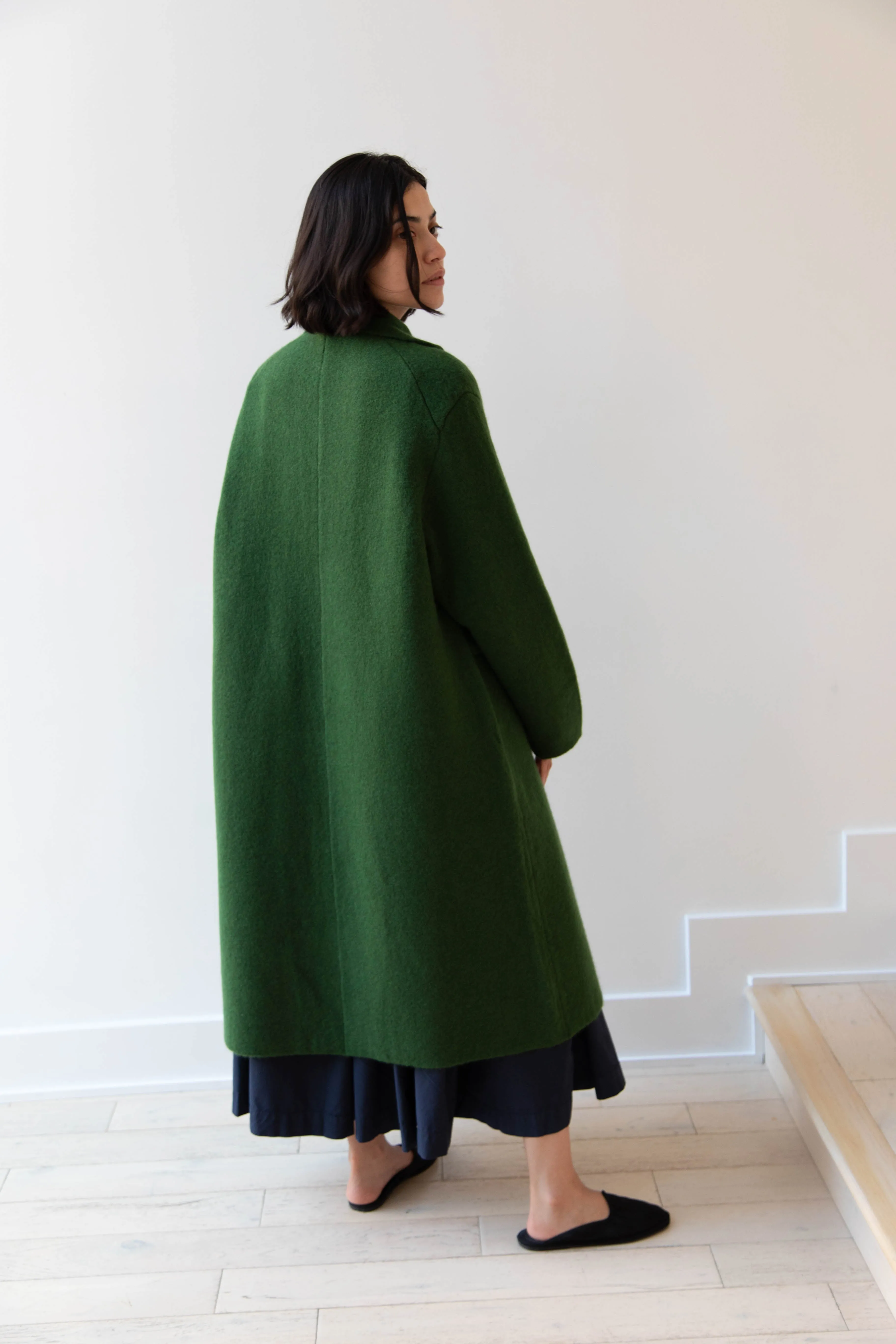 Boboutic | Double Passion Long Coat in Green