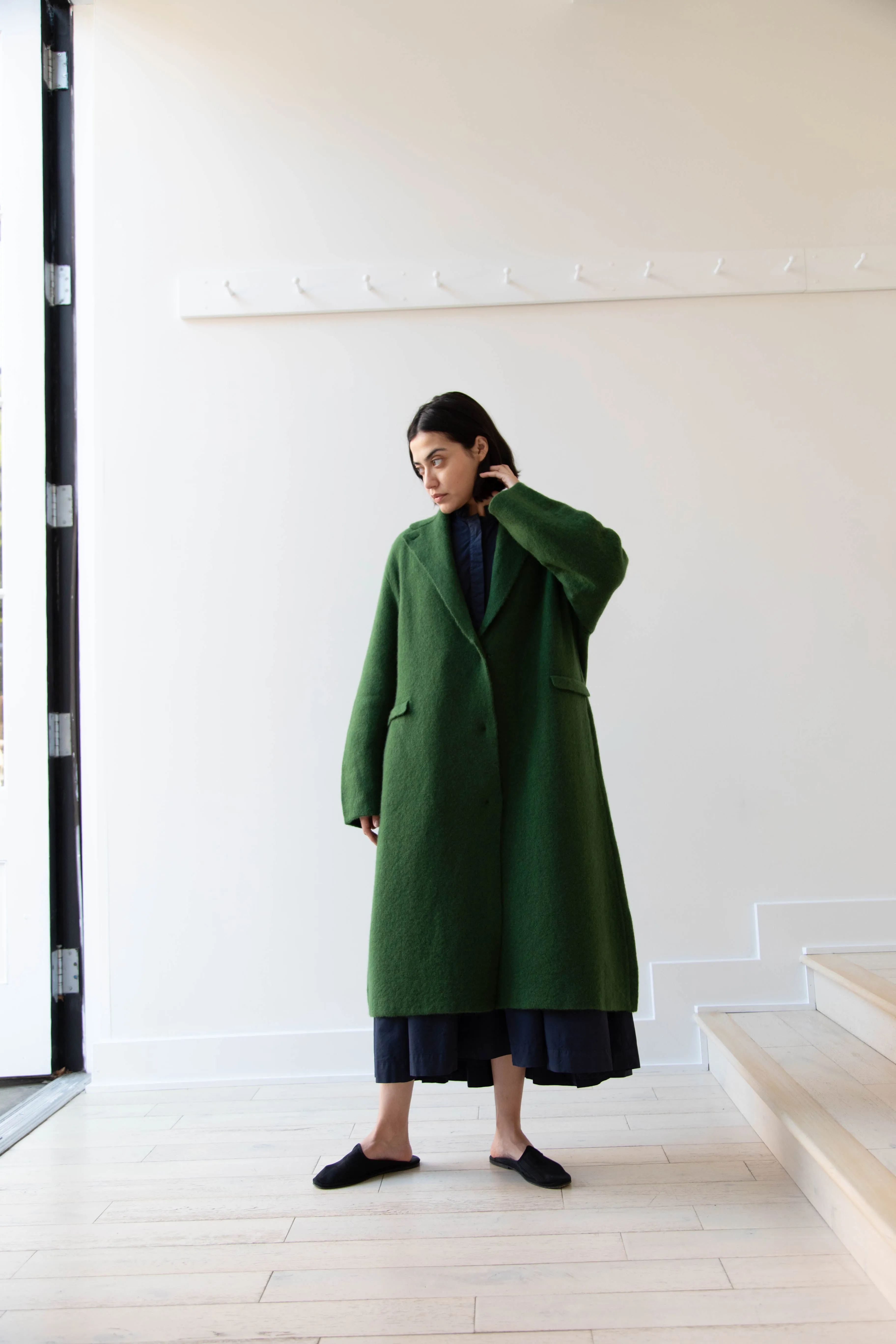 Boboutic | Double Passion Long Coat in Green