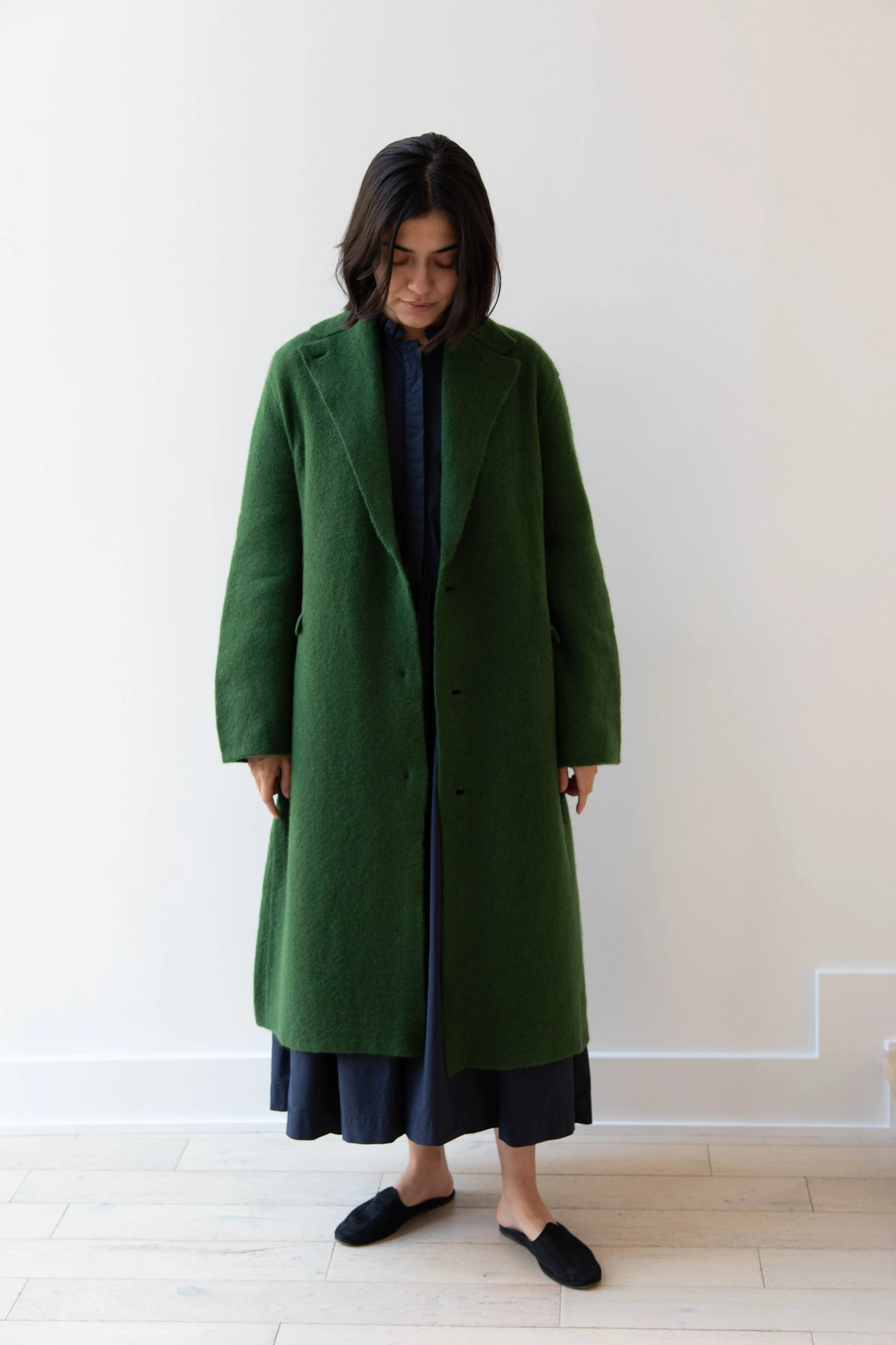 Boboutic | Double Passion Long Coat in Green