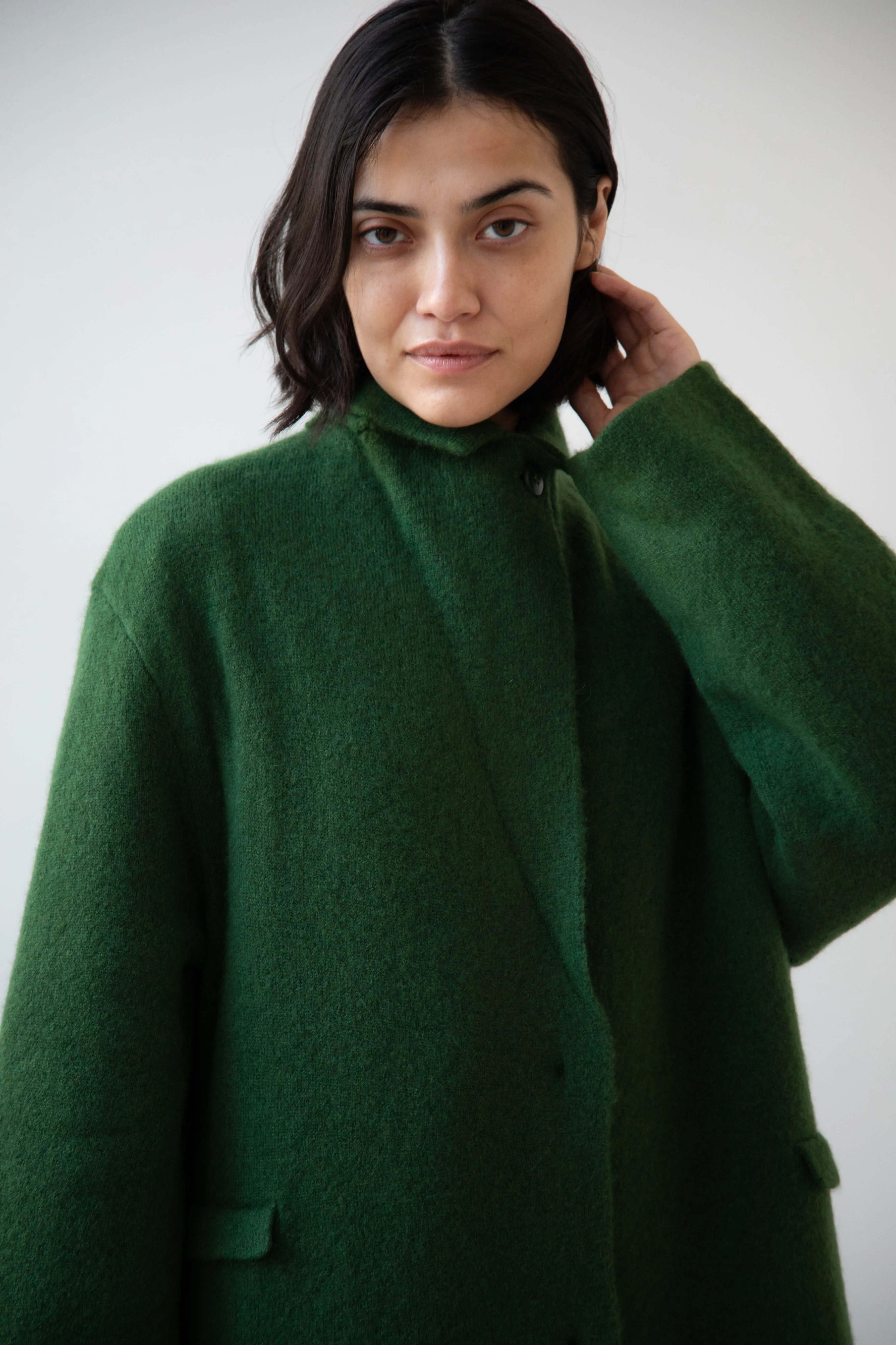Boboutic | Double Passion Long Coat in Green