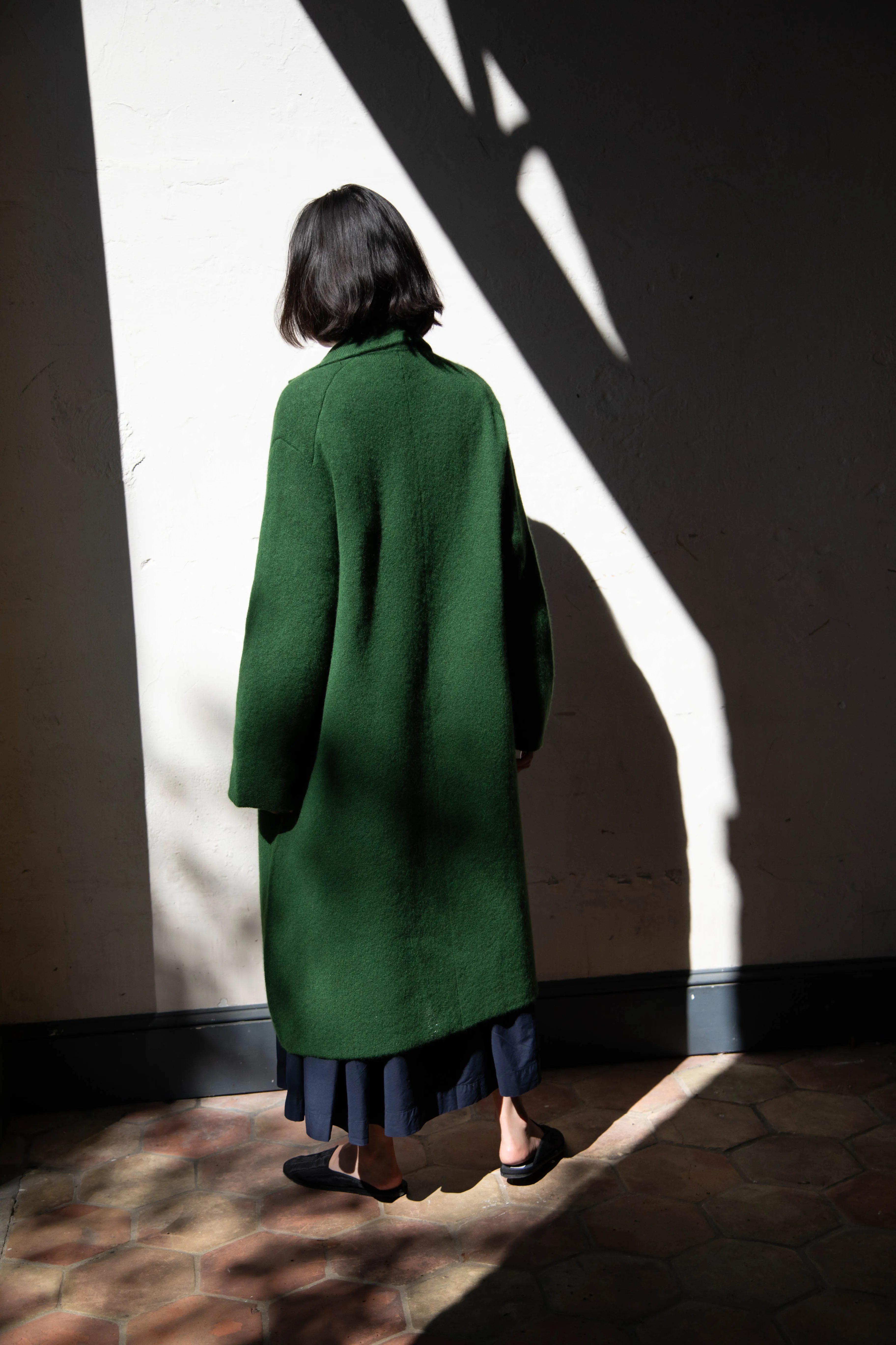 Boboutic | Double Passion Long Coat in Green