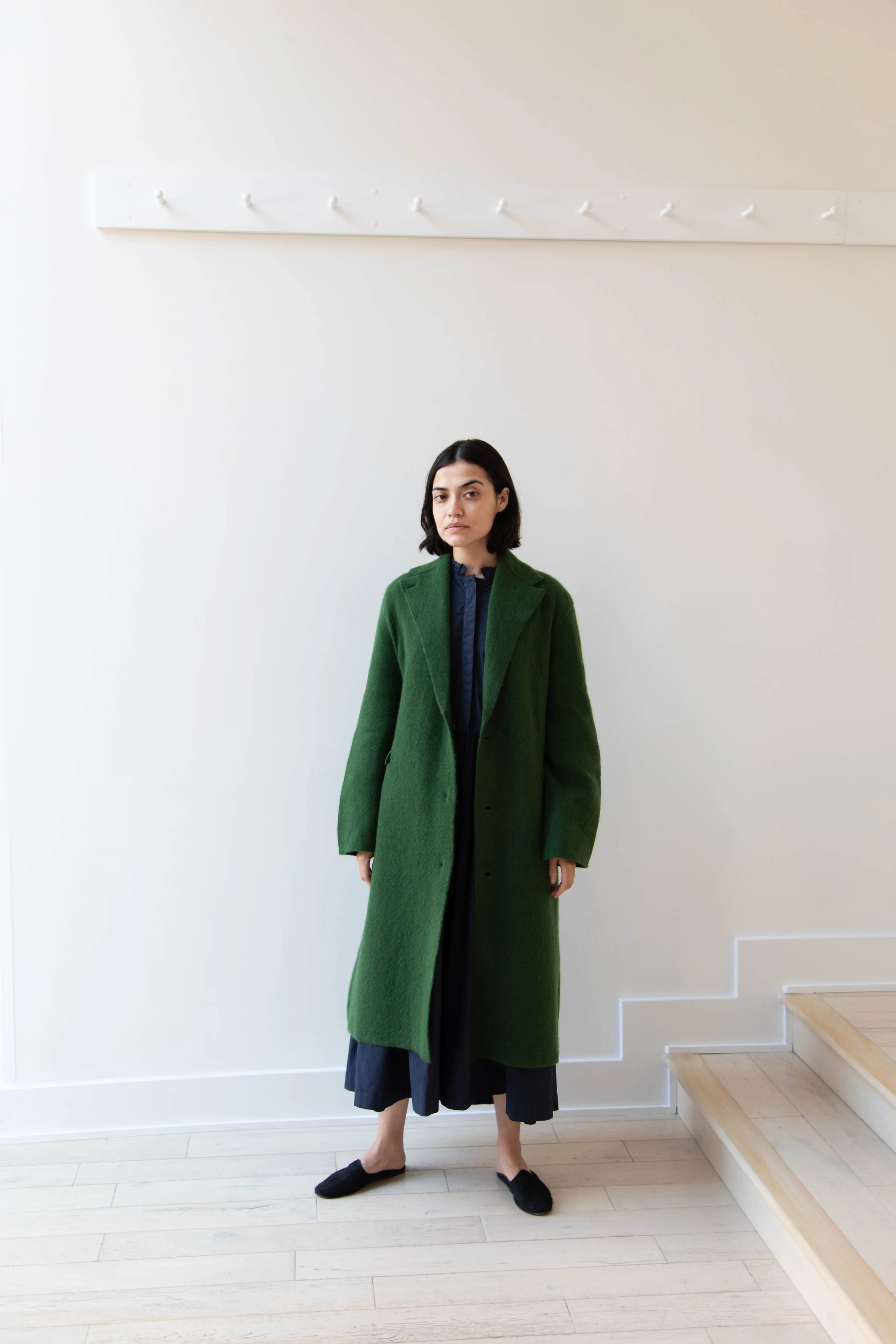 Boboutic | Double Passion Long Coat in Green