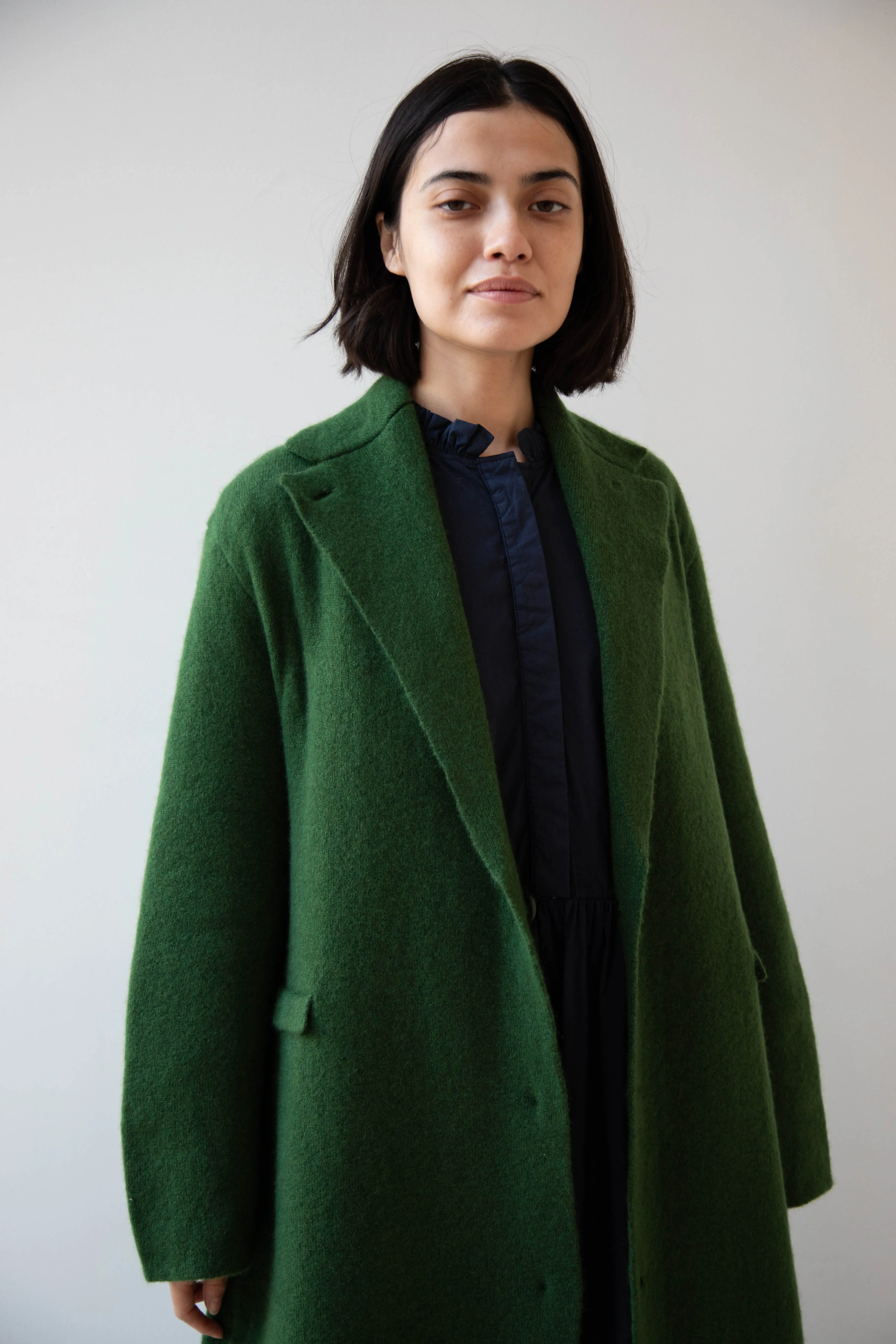 Boboutic | Double Passion Long Coat in Green