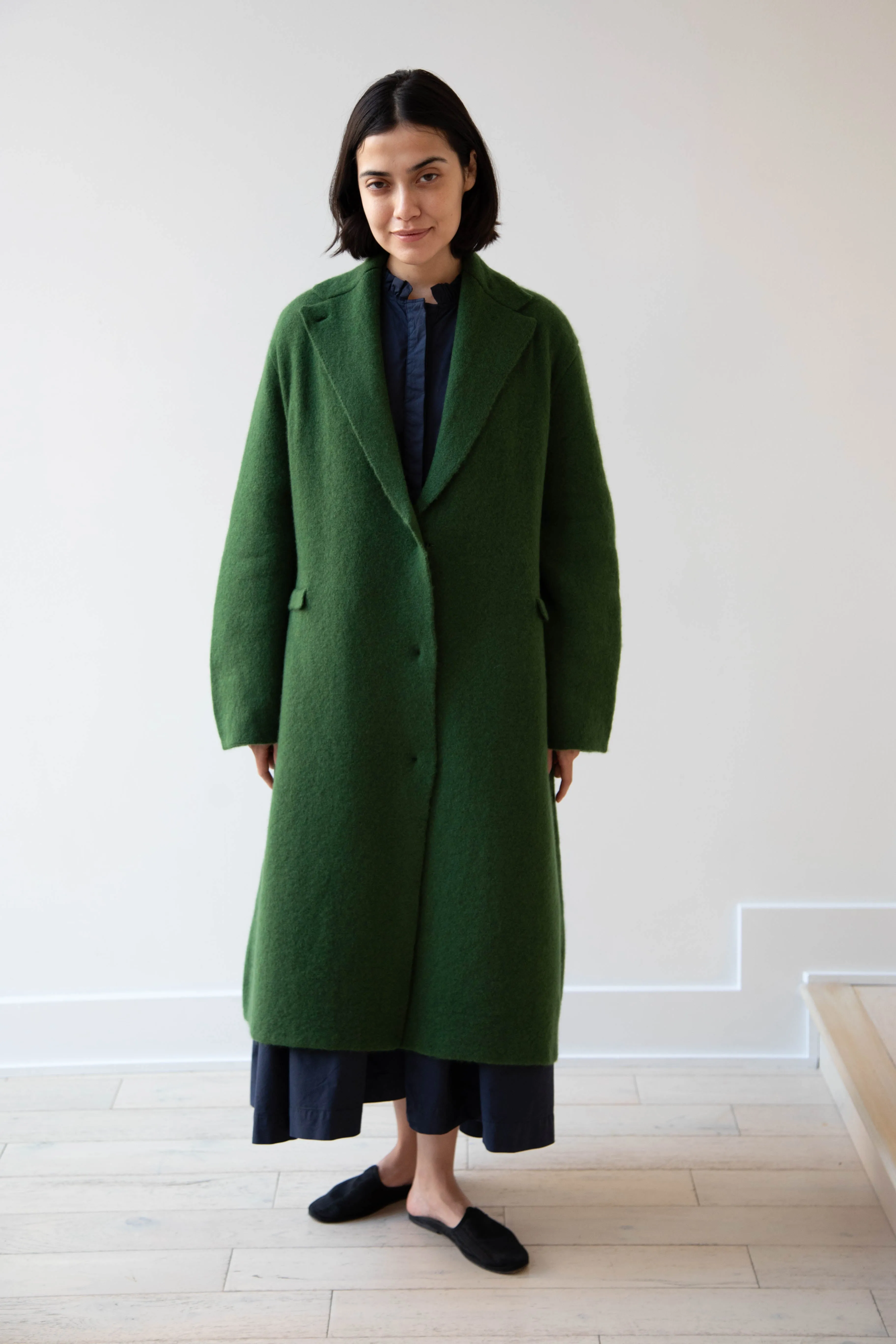 Boboutic | Double Passion Long Coat in Green