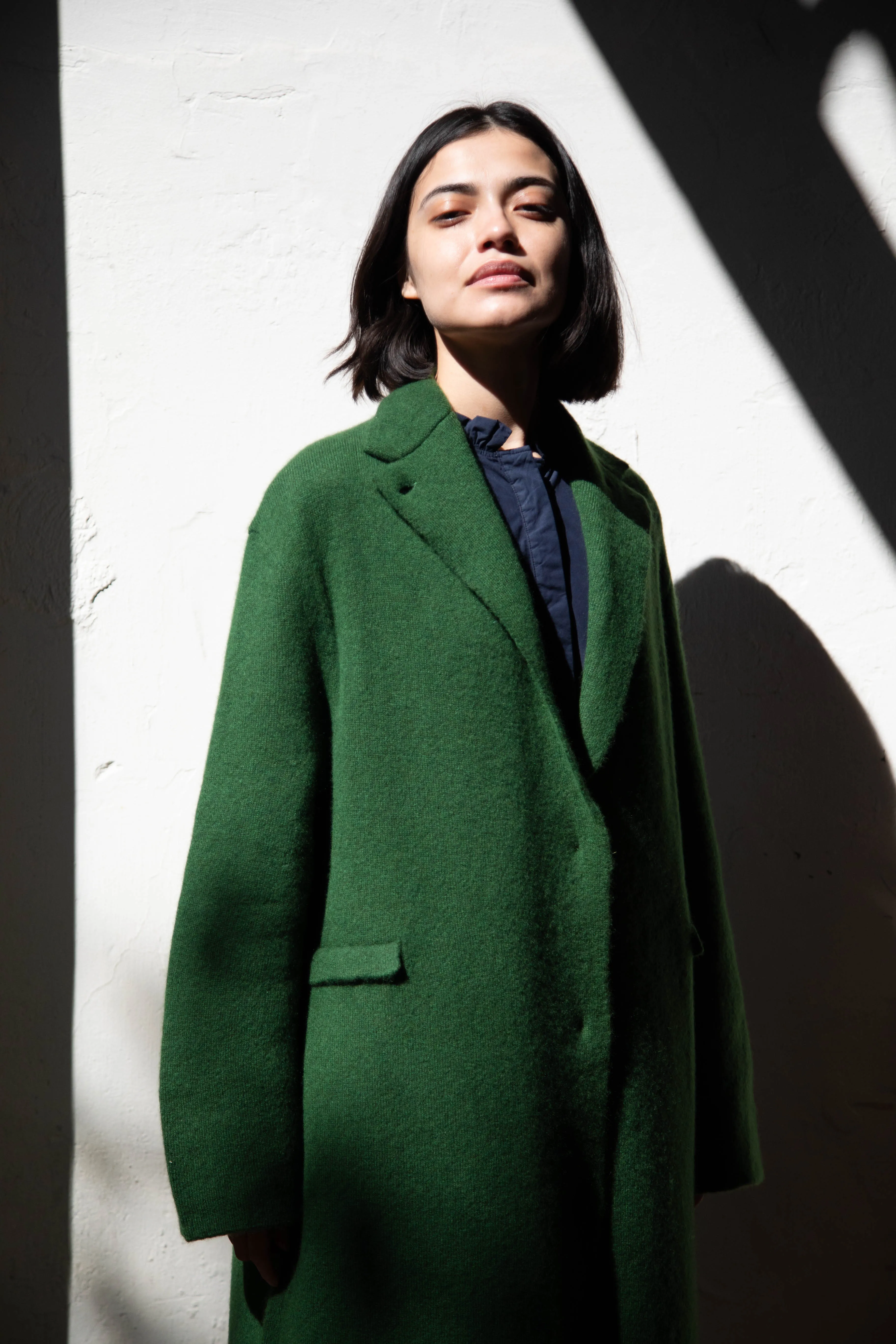 Boboutic | Double Passion Long Coat in Green