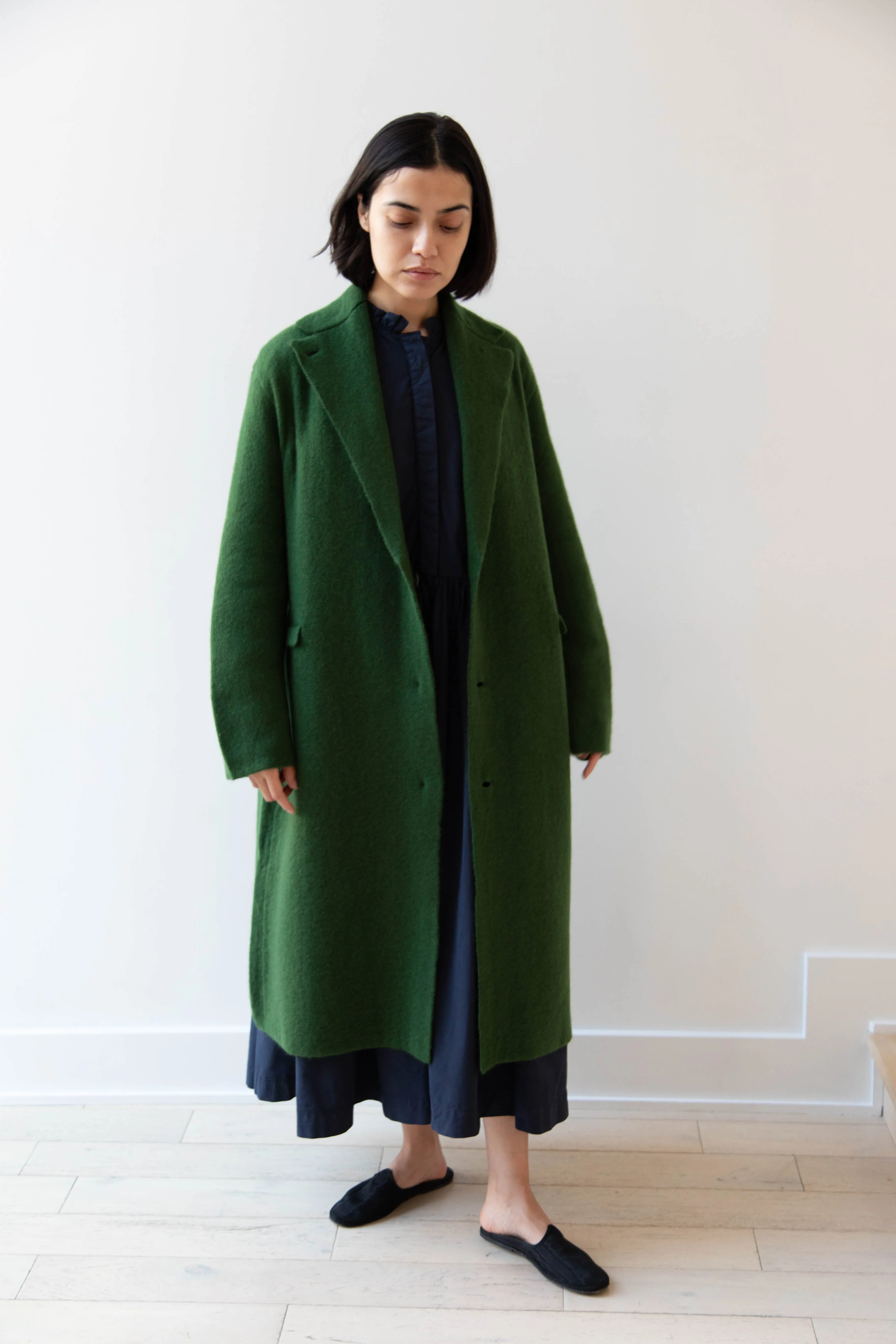 Boboutic | Double Passion Long Coat in Green