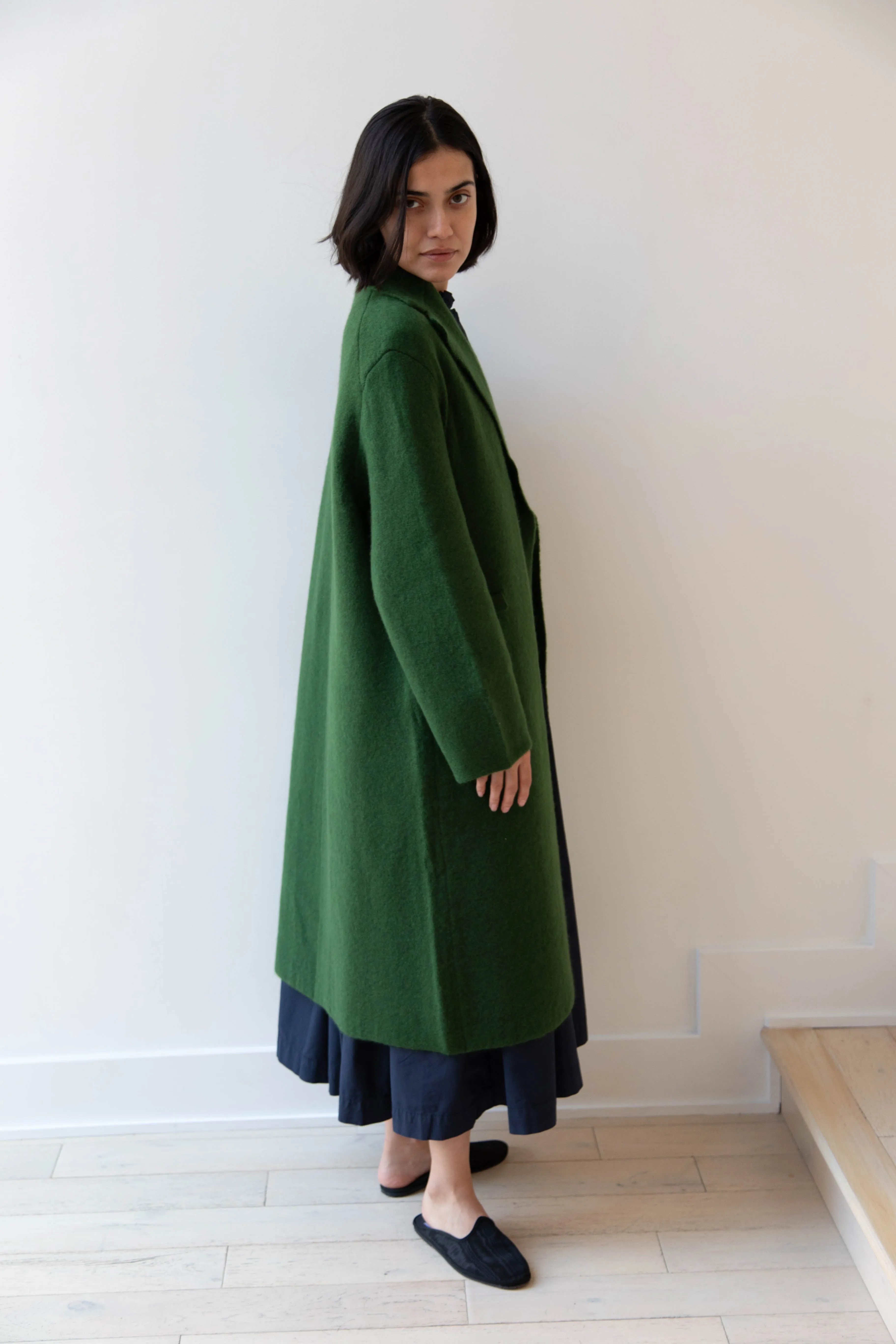 Boboutic | Double Passion Long Coat in Green