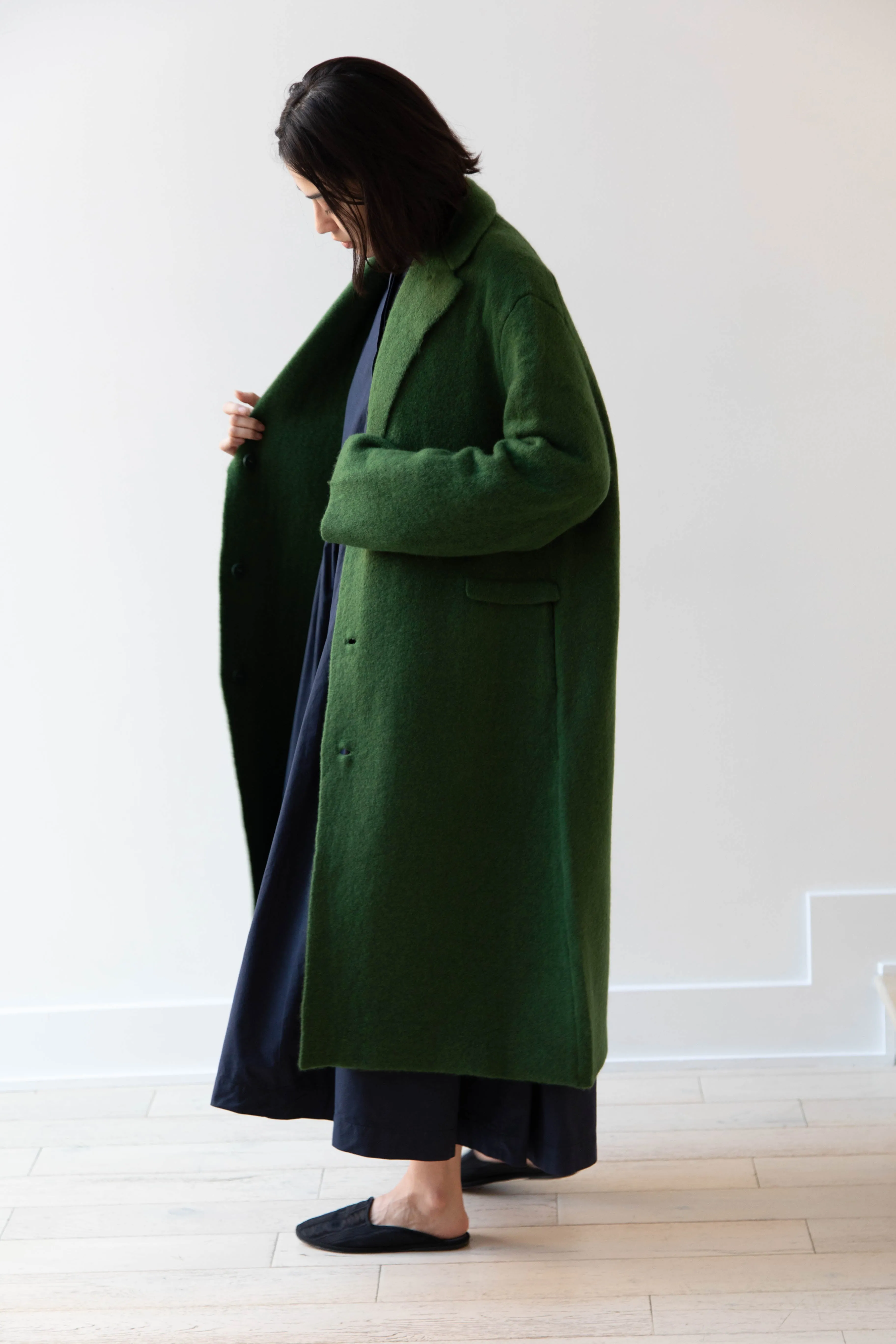Boboutic | Double Passion Long Coat in Green