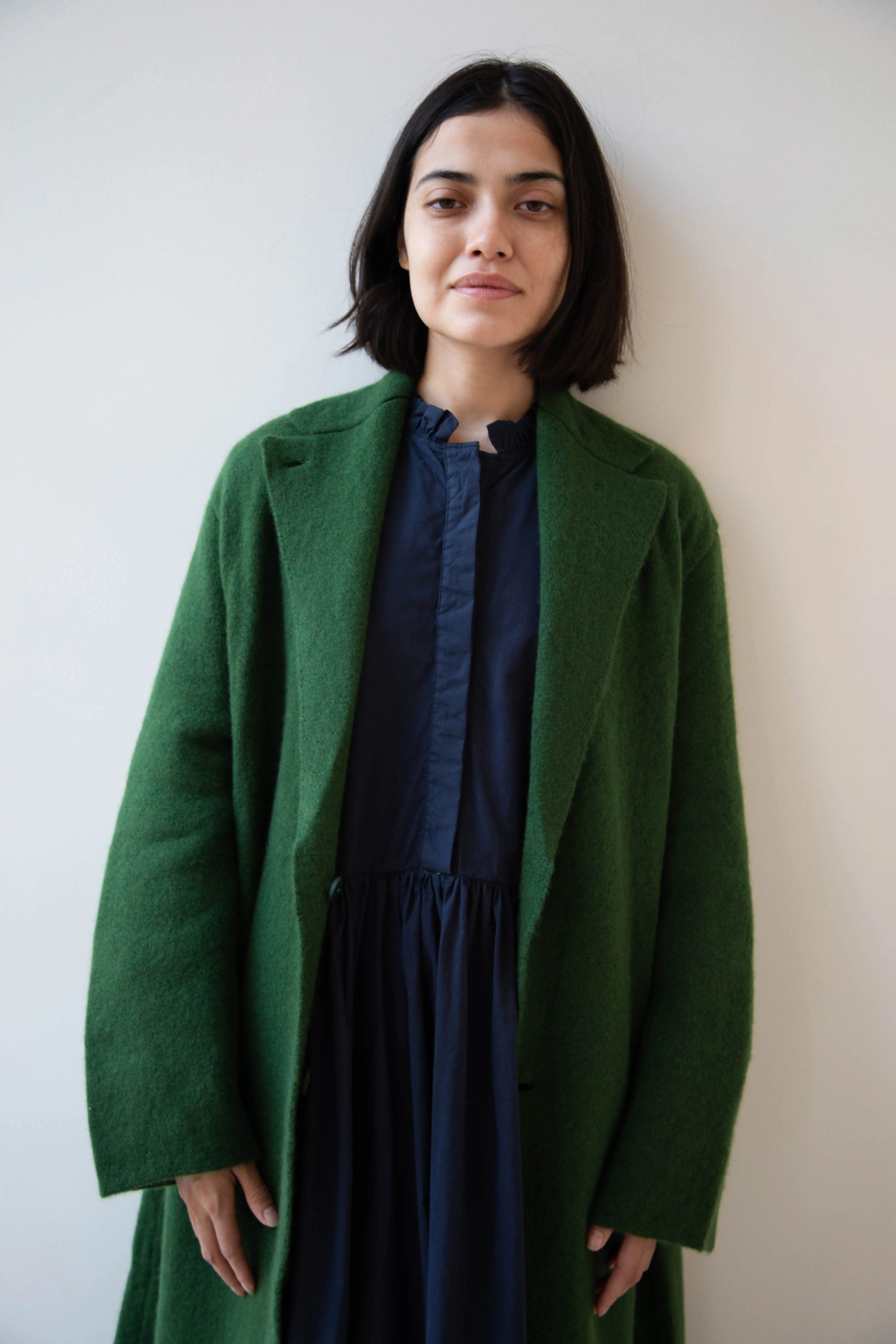 Boboutic | Double Passion Long Coat in Green
