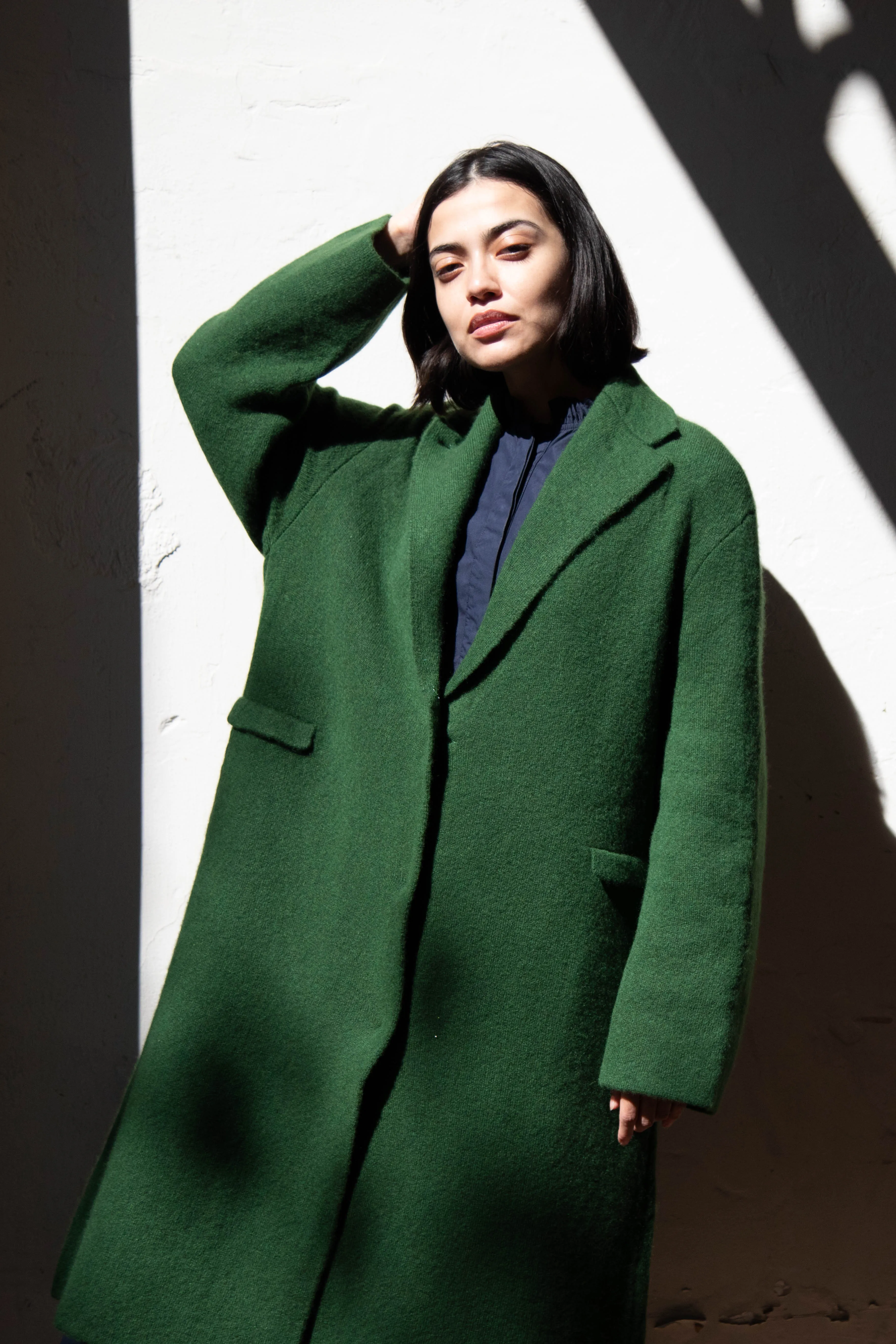 Boboutic | Double Passion Long Coat in Green