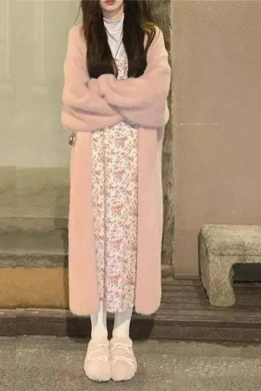Cozy Knit Long Sleeve Cashmere Cardigan
