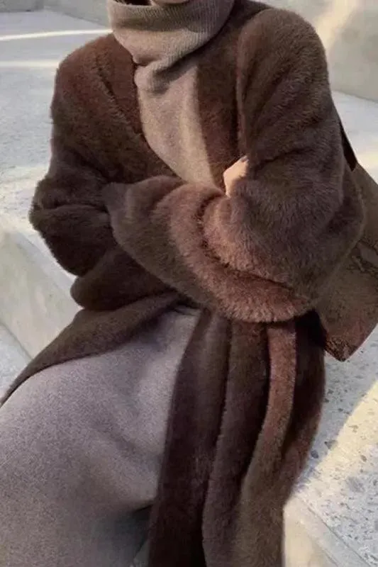 Cozy Knit Long Sleeve Cashmere Cardigan