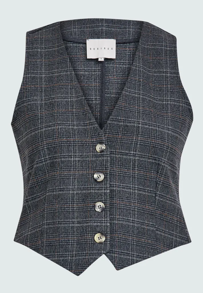DSKim Cropped Vest - Chicory Coffee