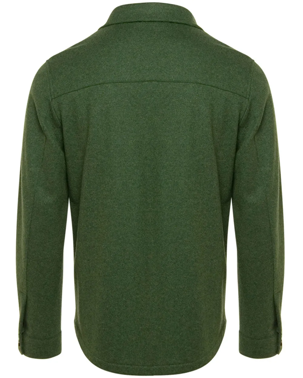 Green Cashmere Overshirt