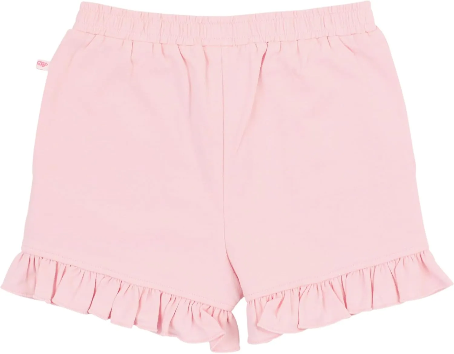RuffleButts Toddler & Girls Knit Cotton Blend Ruffle Trim Shorts