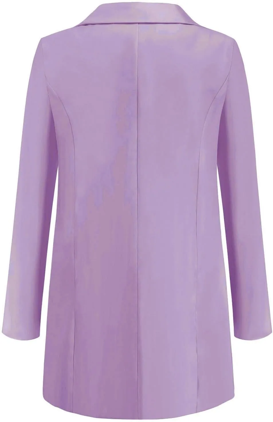 Wkishenl Oversized Blazers for Women Trendy Long Sleeve Cardigan Coats Plus Size Solid Color Open Front Jackets Business Suit