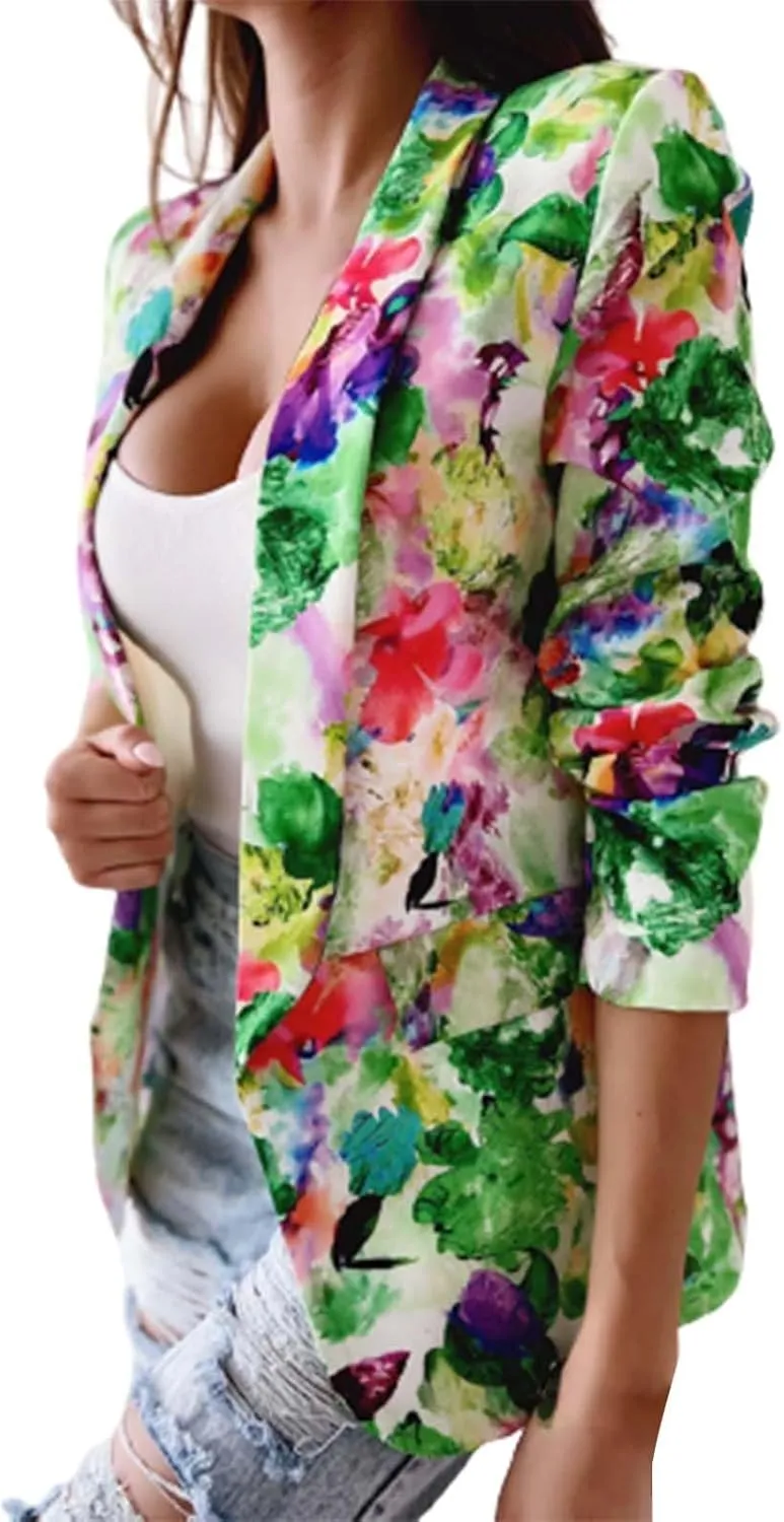 Womens Blazers Dressy Casual Causal Women's Jackets Open Front Prtite Novelty Jacket Fit It Oversized Blazer